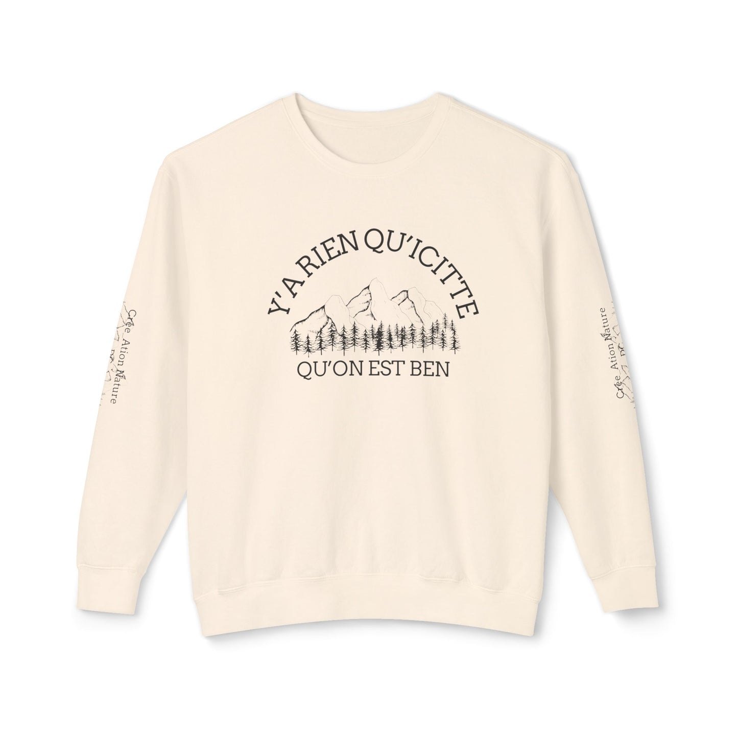 Unisex Lightweight Crewneck Sweatshirt - Crée_ation Nature DC