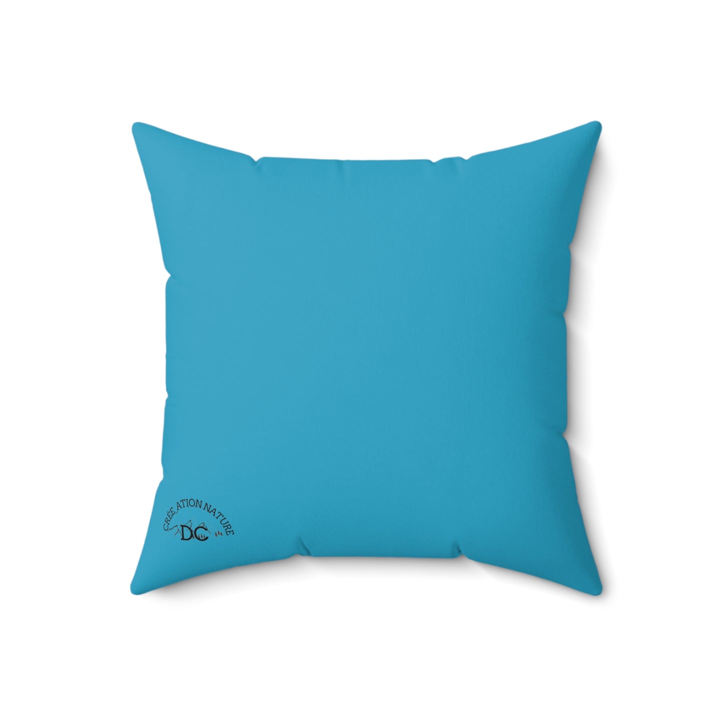 Adventure-Themed Square Pillow | "There Is Nothing But Here That We Are Good" Design-Crée_Ation Nature DC