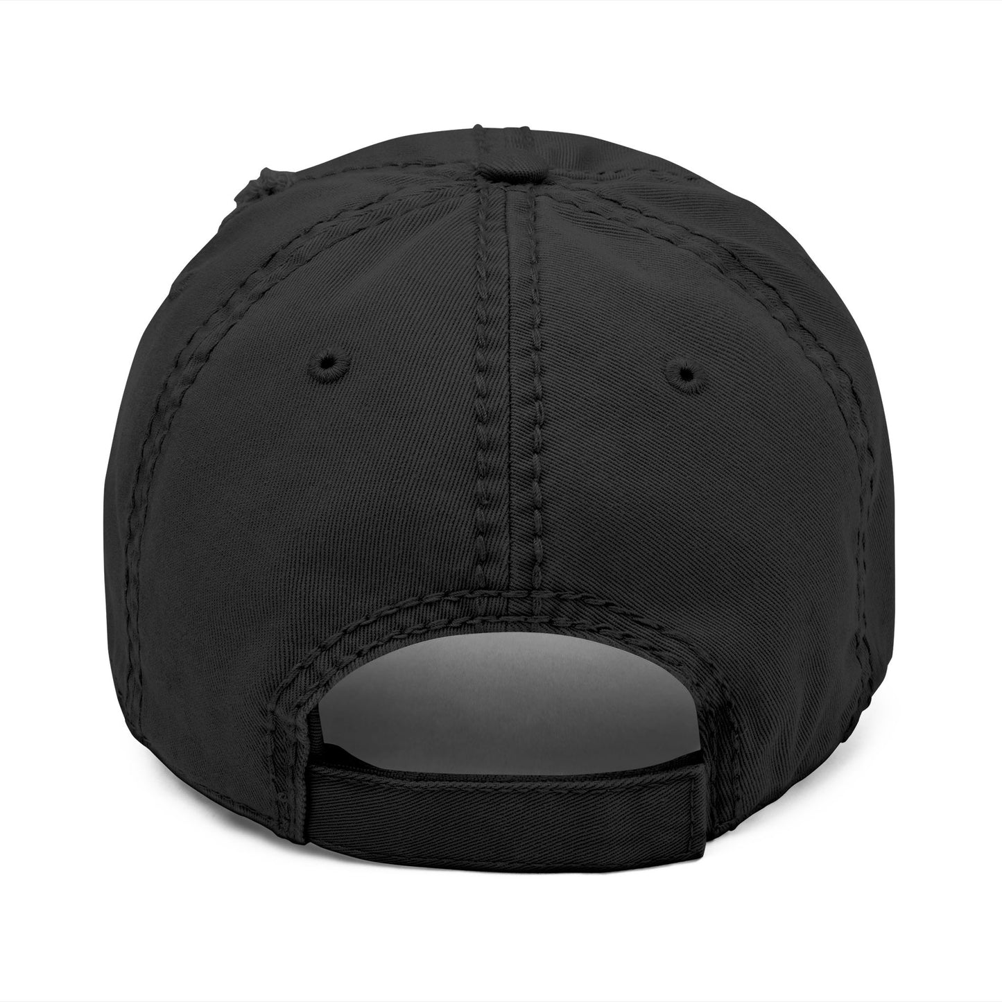 Distressed Dad Hat with Embroidered Mountain Design- Crée_ation Nature DC