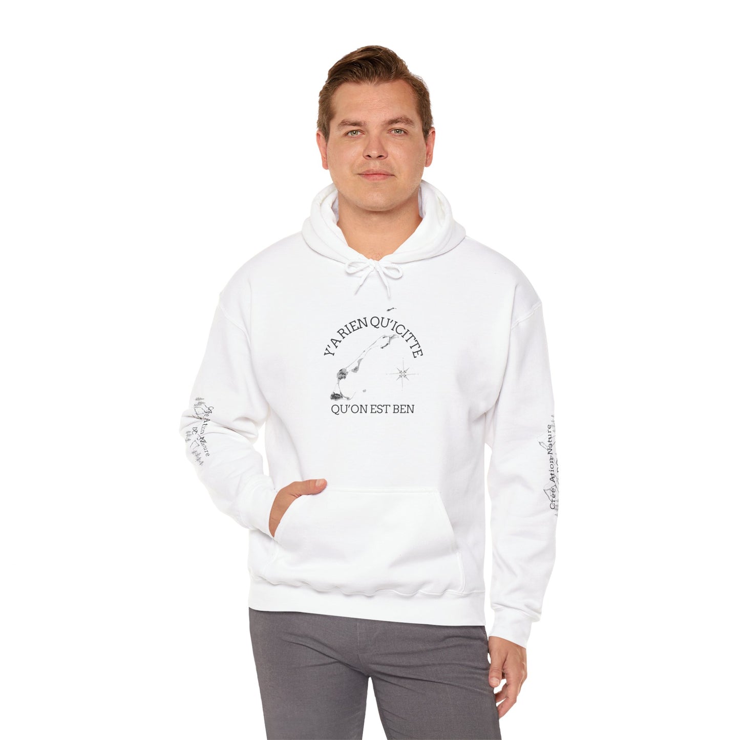 sweats a capuche -Inspirational Quote Unisex Hoodie - Cozy Heavy Blend Sweatshirt - Crée_ation Nature DC