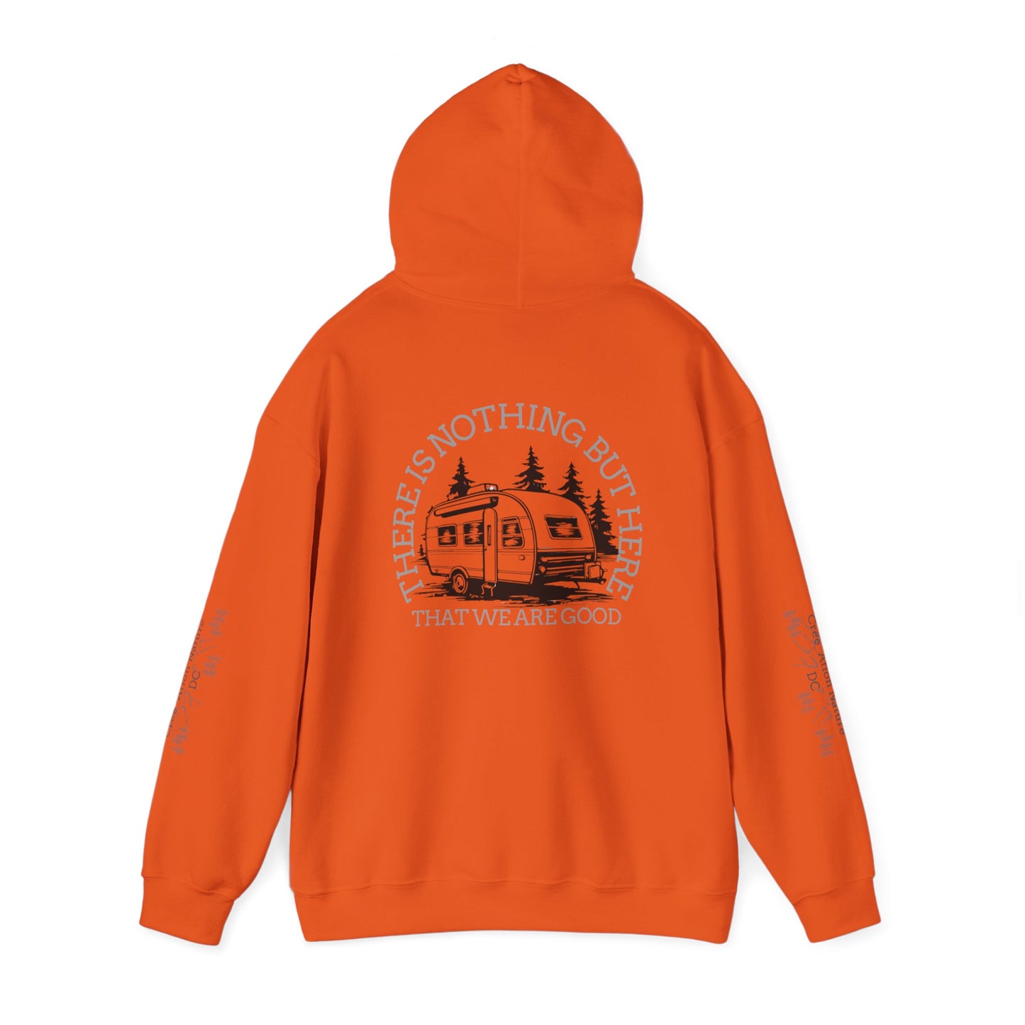 Inspirational Camping Hoodie - Unisex Heavy Blend™ Sweatshirt with Nature Design