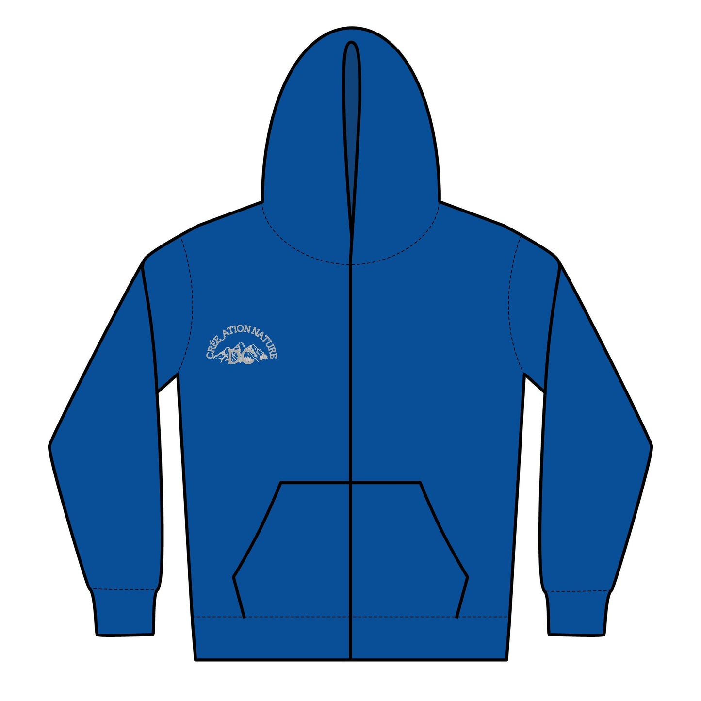 Sweats a capuche hoodies -Youth Zipped Hoodie - Adventure Awaits Design Crée_ation nature DC