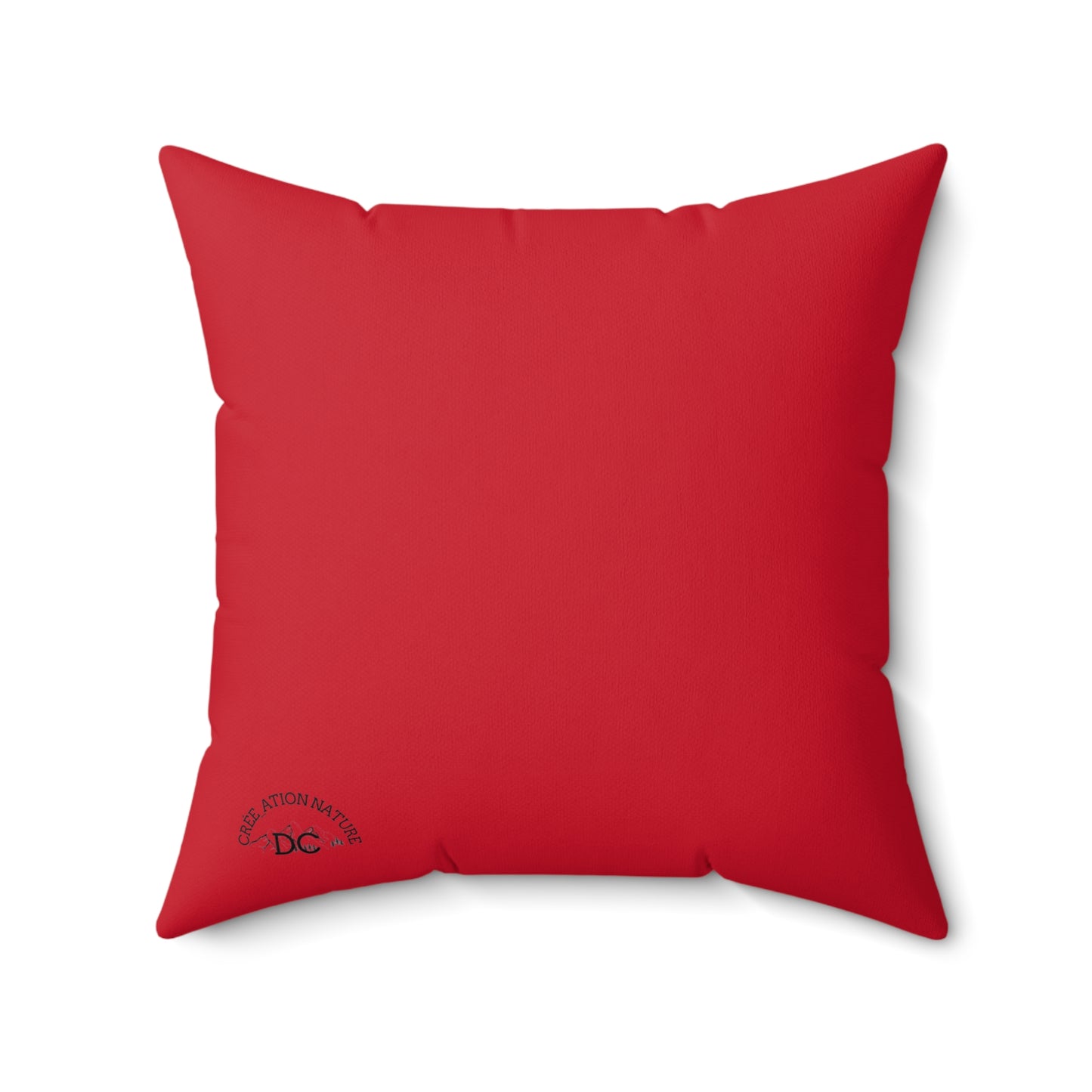 coussin Adventure Themed Spun Polyester Square Pillow - 'Y'a rien qu'icitte, qu'on est ben' Crée_ation Nature DC