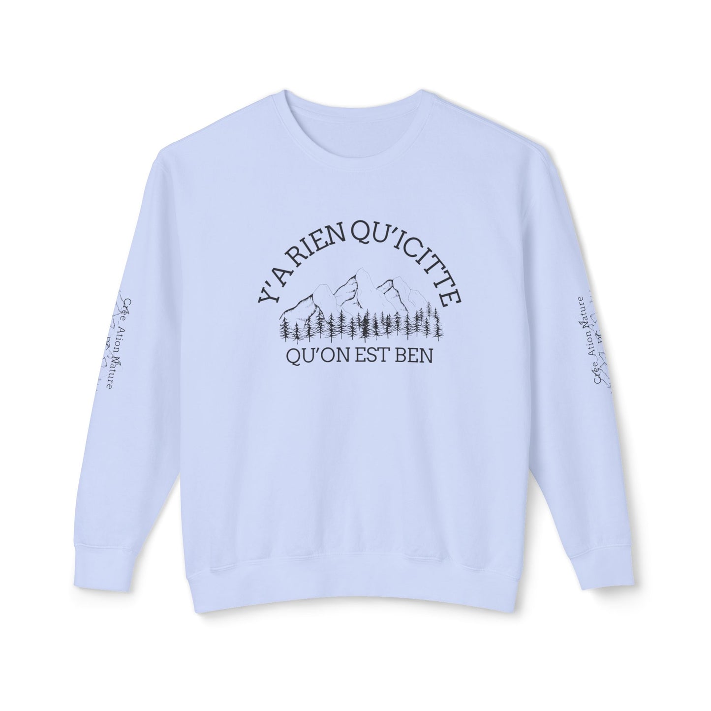 Unisex Lightweight Crewneck Sweatshirt - Crée_ation Nature DC