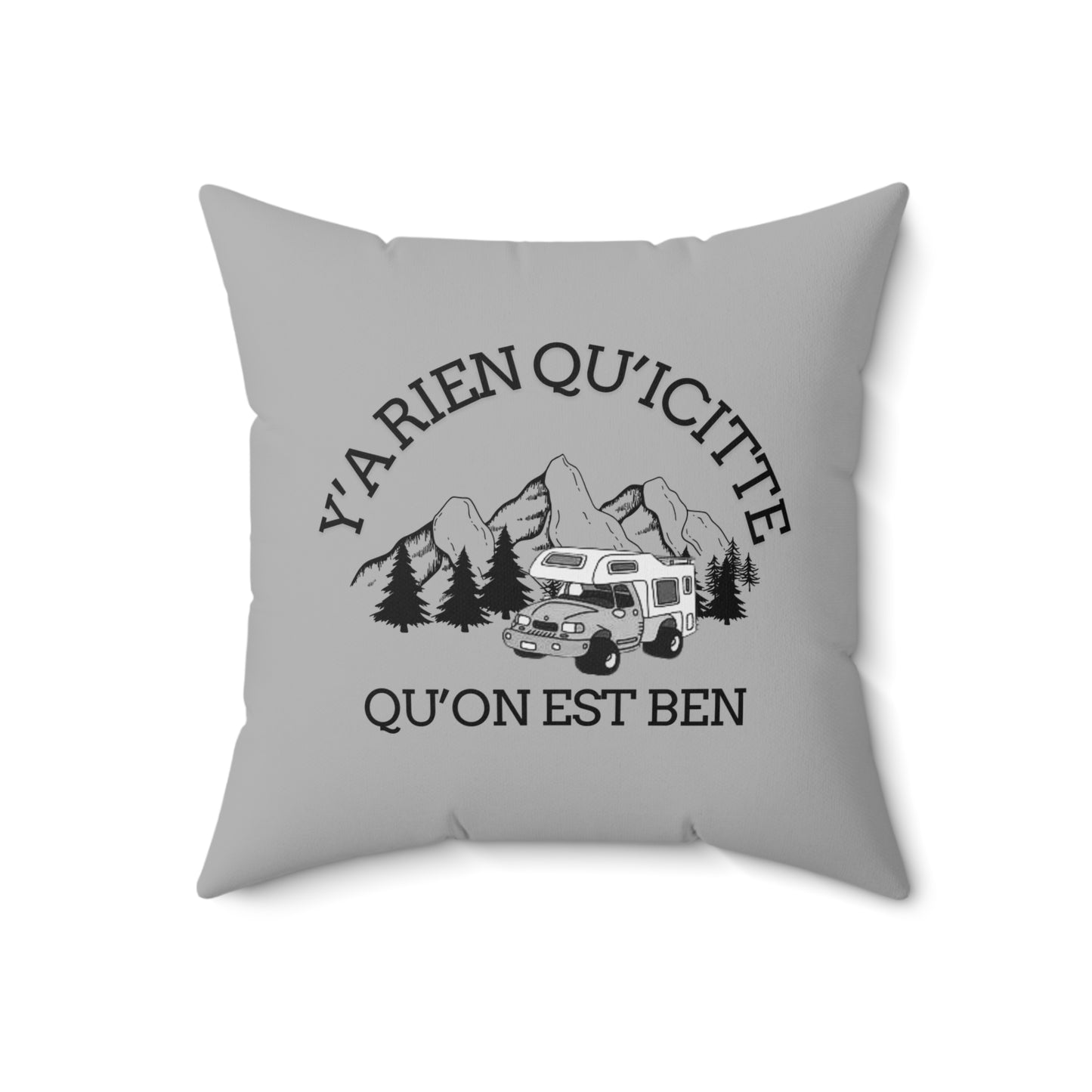 Adventure-Inspired Square Pillow with Nature Design - Crée_ation Nature DC