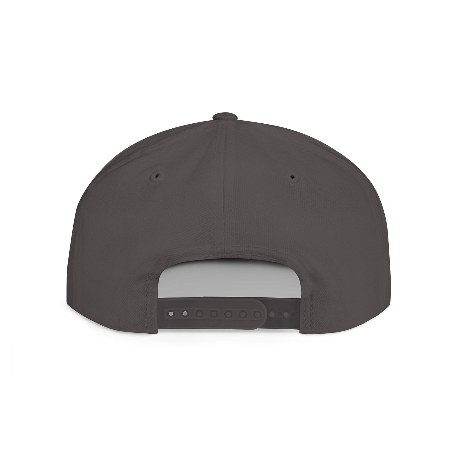 Inspirational Quote Flat Bill Snapback Hat - 'Ya Rien Qu'citte Qu'on Est Ben' -Crée_ation Nature DC