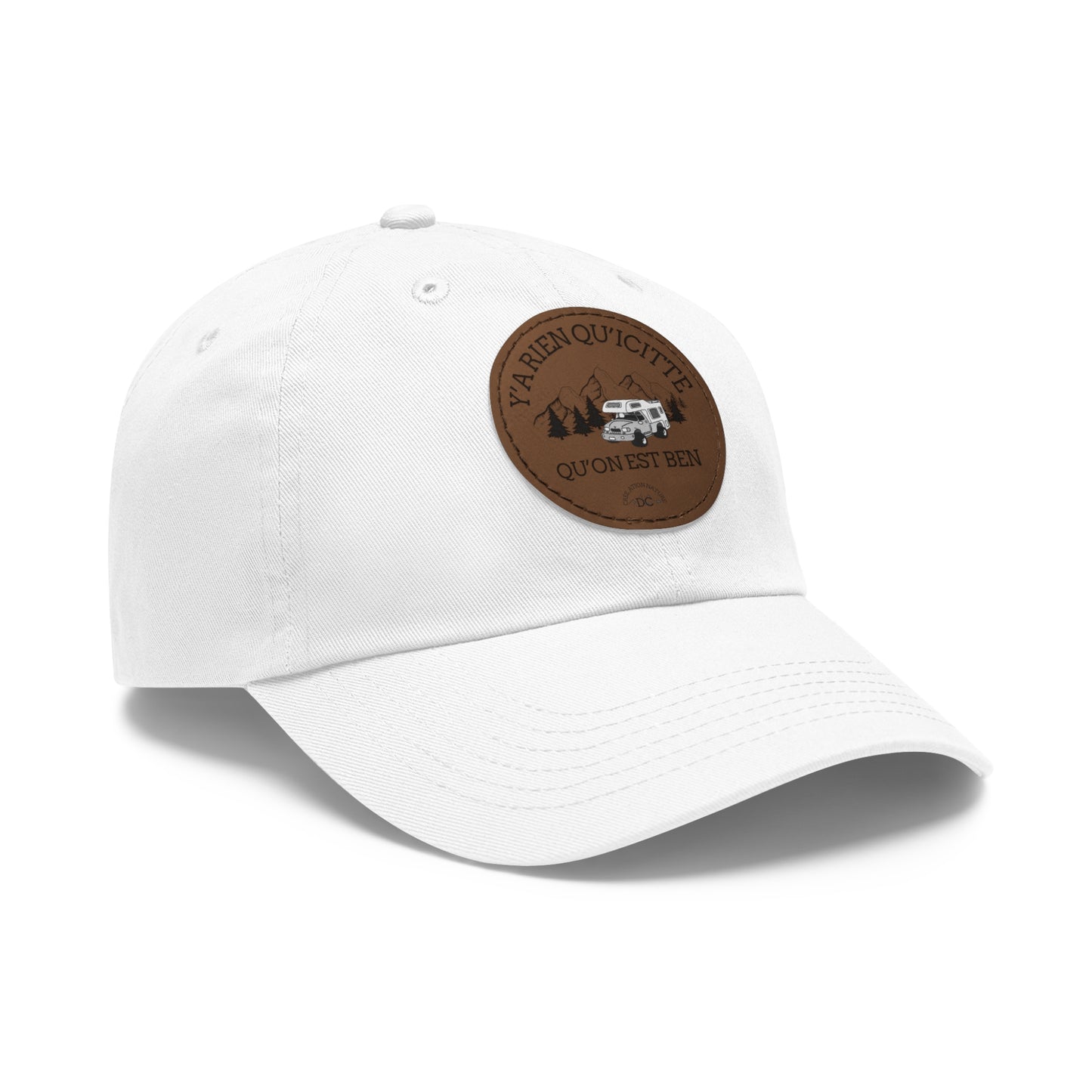 Casual Dad Hat with Leather Patch - Perfect Gift for Outdoor Lovers - Crée_ation Nature DC