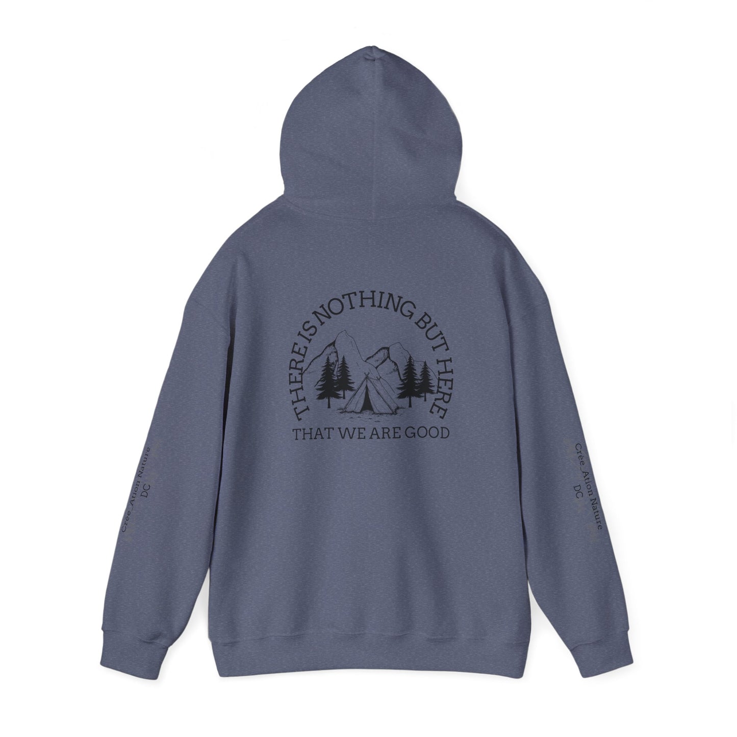 hoodie tente Nature-Inspired Unisex Hoodie with Inspirational Quote