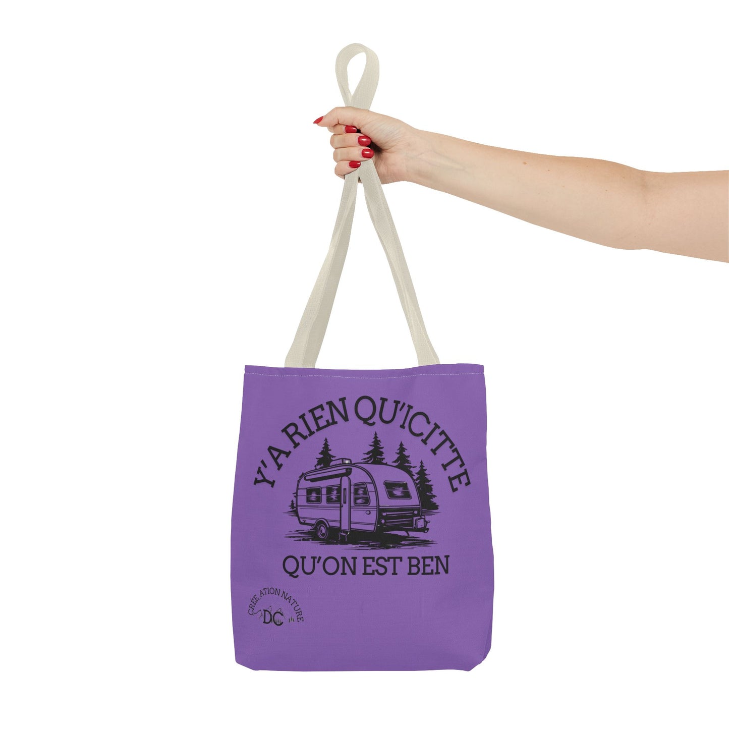 sac fourre-tout - "Y'a Rien Qu'icitte Qu'on Est Ben" Adventure Design - Crée_Ation Nature DC
