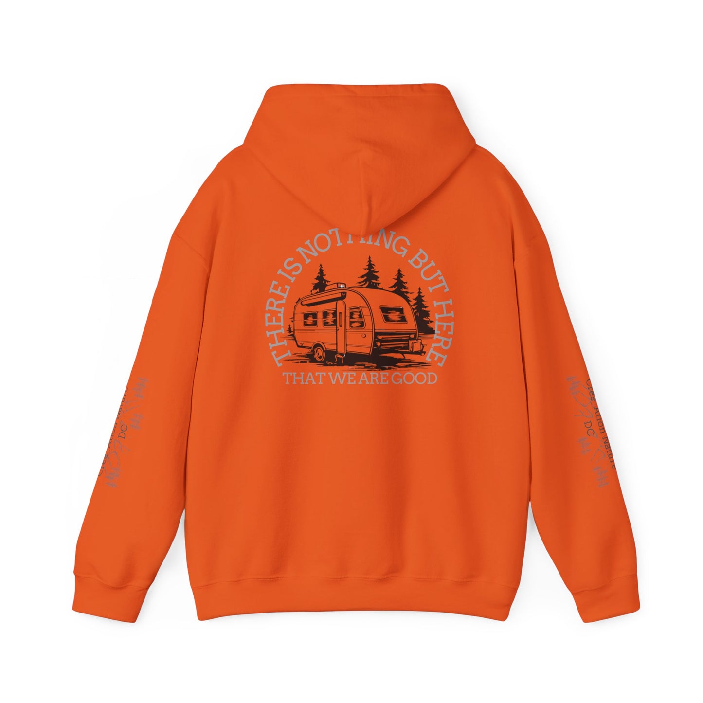Inspirational Camping Hoodie - Unisex Heavy Blend™ Sweatshirt with Nature Design