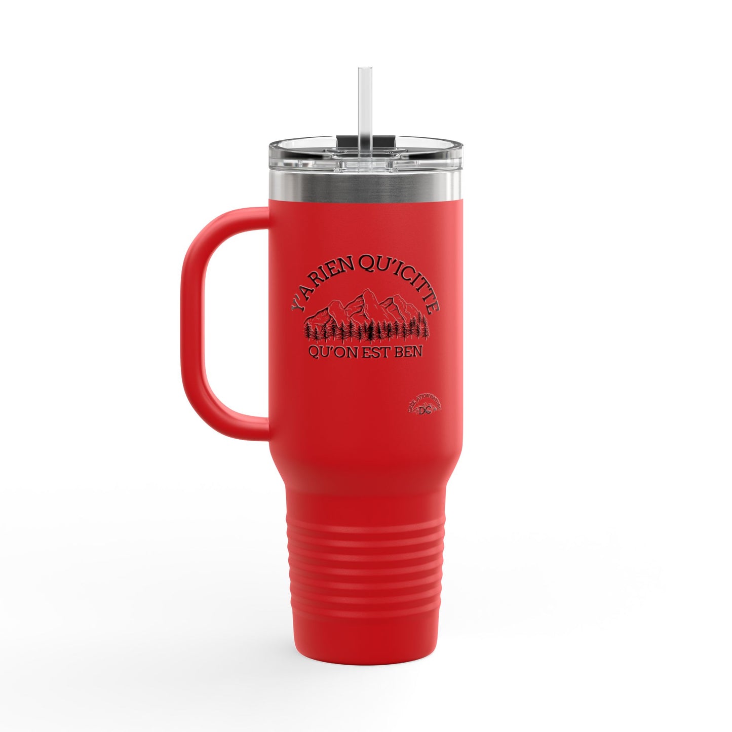 40oz Insulated Travel Mug with Bear Paw Design - Perfect for Camping and Outdoor Adventures Crée_ation Nature DC