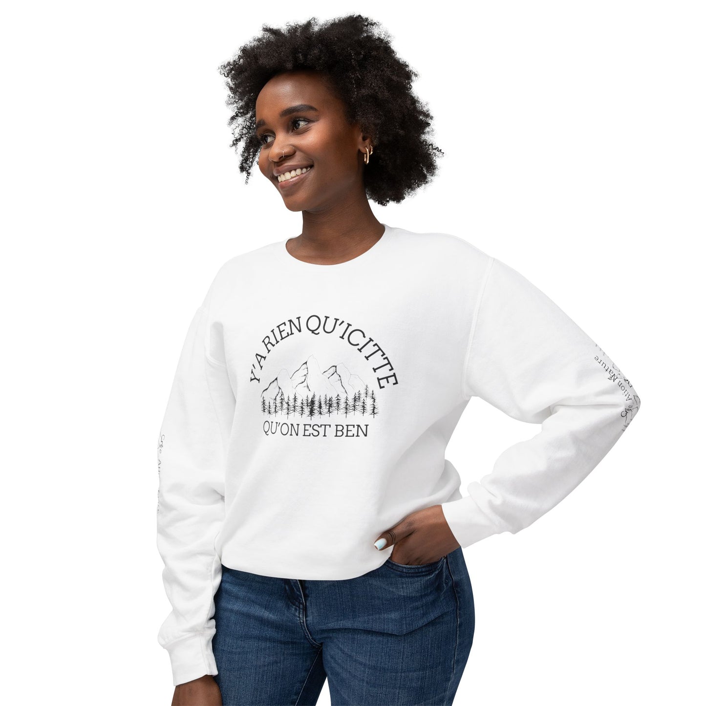 Unisex Lightweight Crewneck Sweatshirt - Crée_ation Nature DC