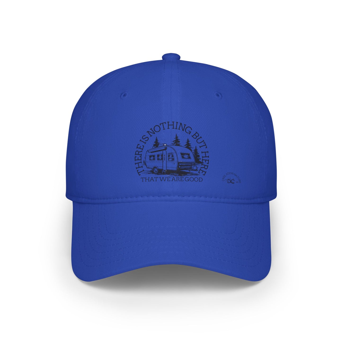 Casquette Adventure Awaits Baseball Cap - ‘There is Nothing But Here’ Red Cap for Outdoor Lovers - Crée_ation Nature DC