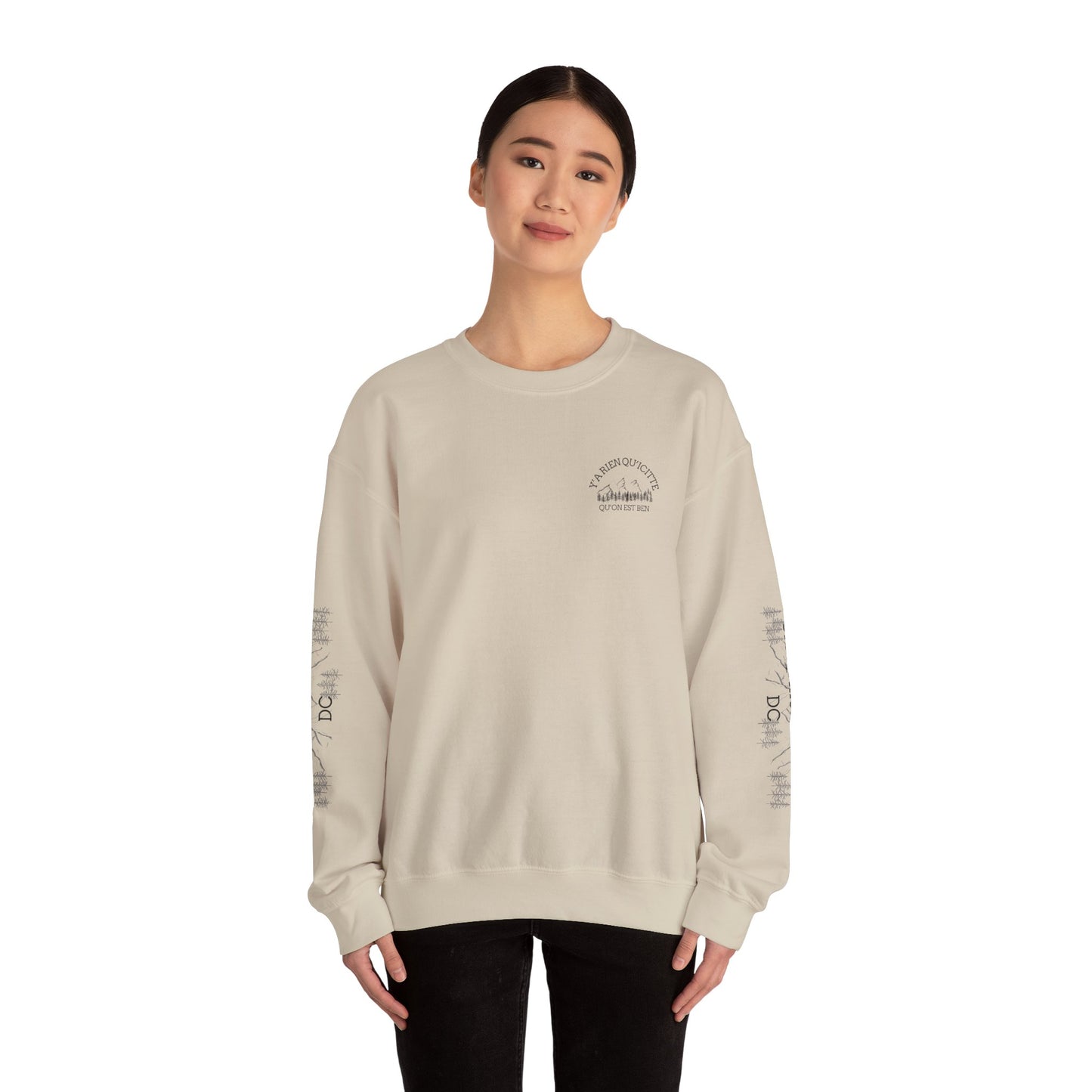 sweat-shirt à col rond confortable - Perfect for Casual Outings & Holidays Cree_Ation Nature DC