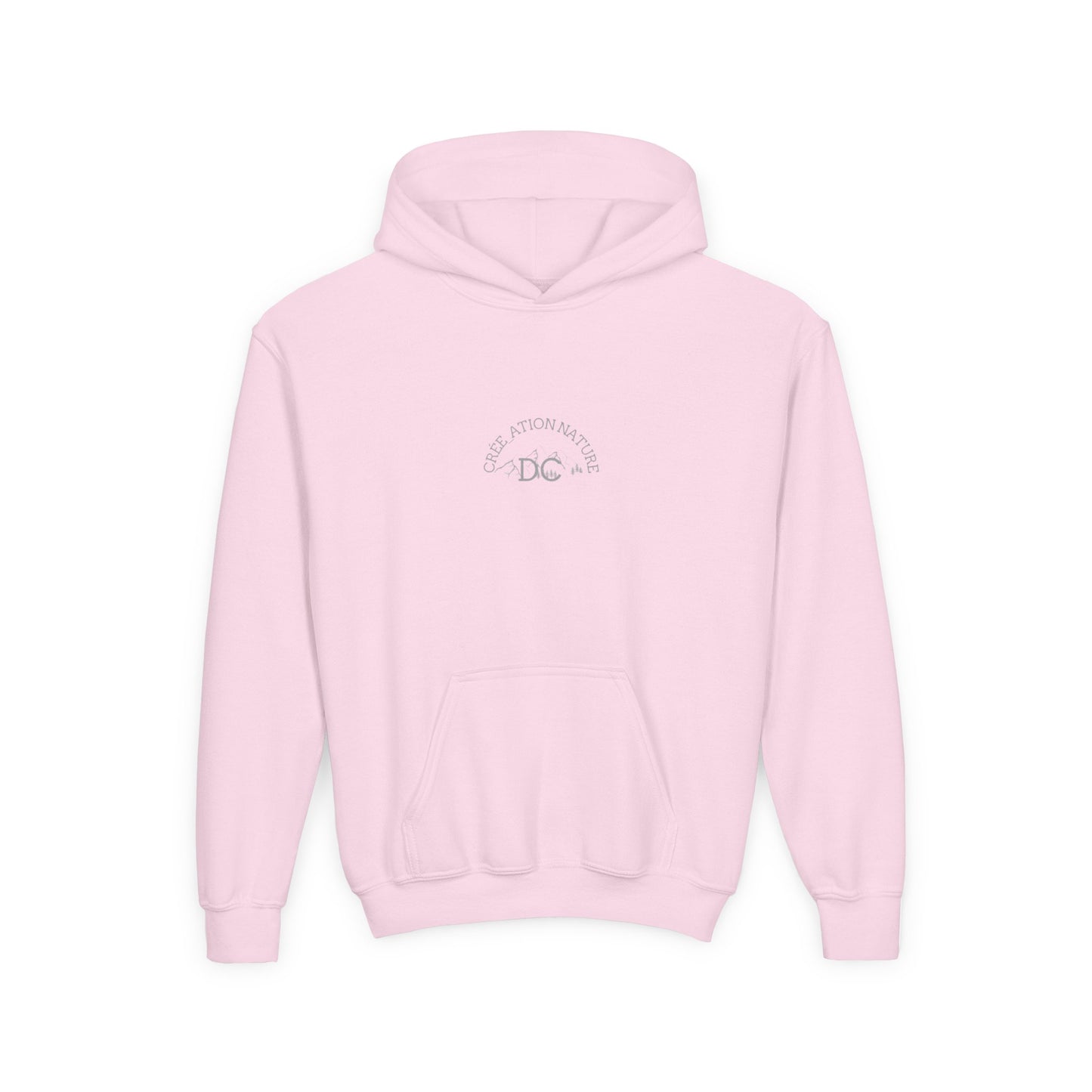 Youth Heavy Blend Hooded Sweatshirt - 'Creation Nature' & 'Ya Rien Quitté' Nature Inspired Design Crée_ation Nature DC