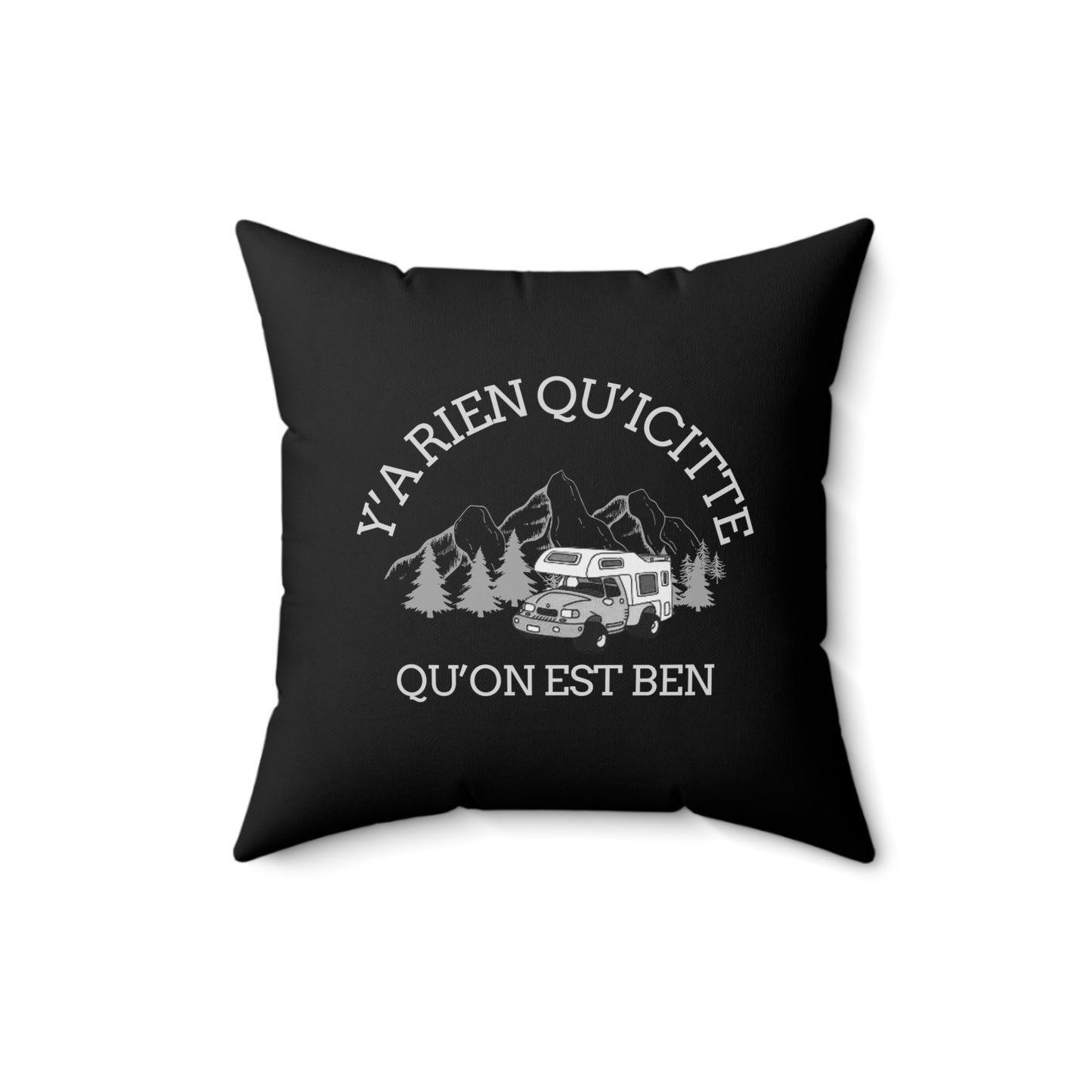 Adventure Quote Square Pillow - Cozy Home Decor for Travel Lovers - Crée_ation Nature DC