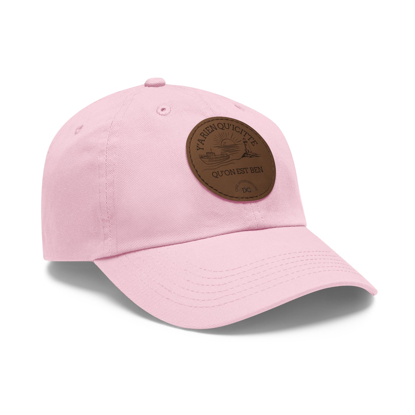 Casual Dad Hat with Leather Patch - Perfect Gift for Dads Crée_ation Nature DC