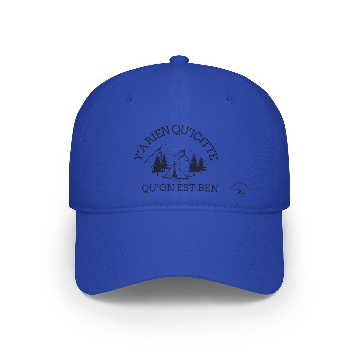 Adventure-Ready Low Profile Baseball Cap with Inspirational Quote-Crée_ation Nature DC