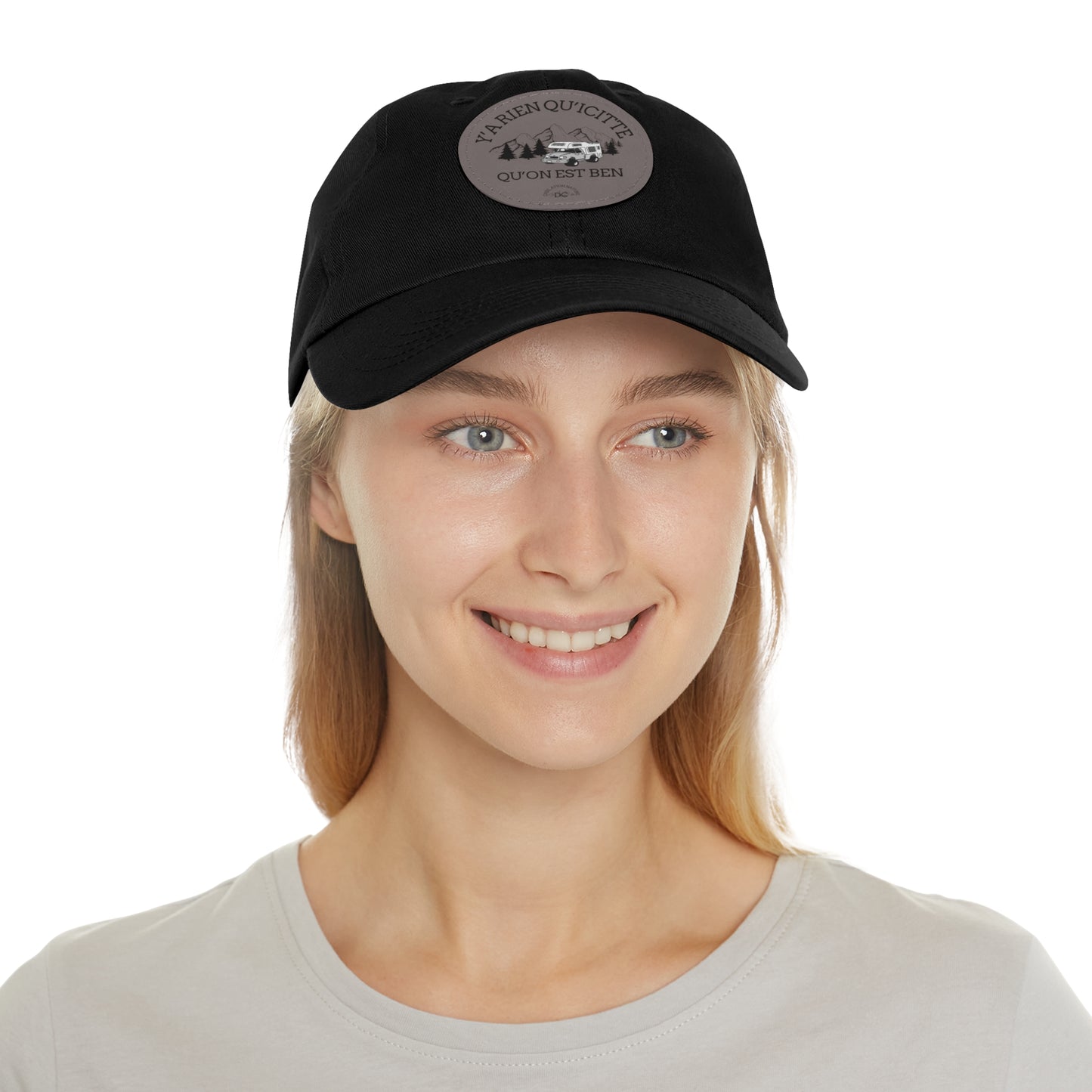Casual Dad Hat with Leather Patch - Perfect Gift for Outdoor Lovers - Crée_ation Nature DC