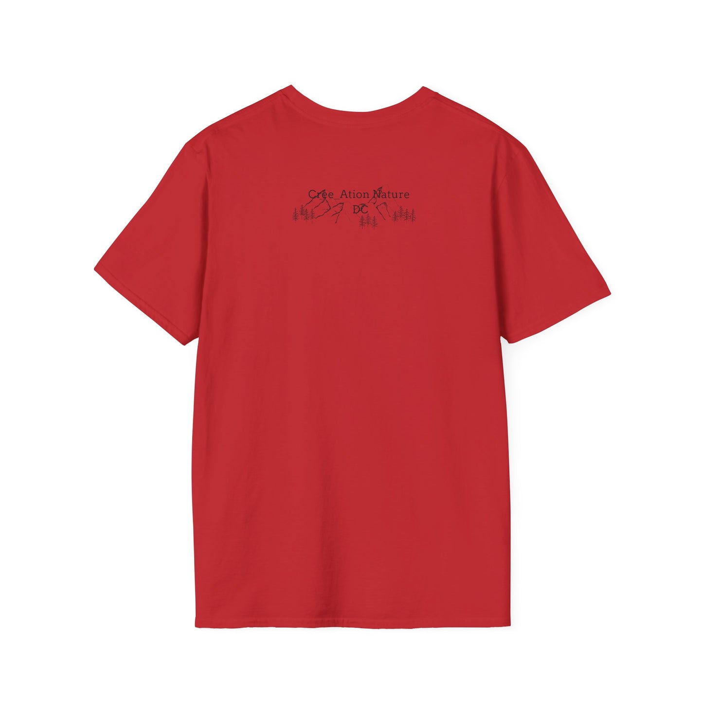 Nature-Inspired Unisex Softstyle T-Shirt - "Ya Rien Qu`Icitte" Design