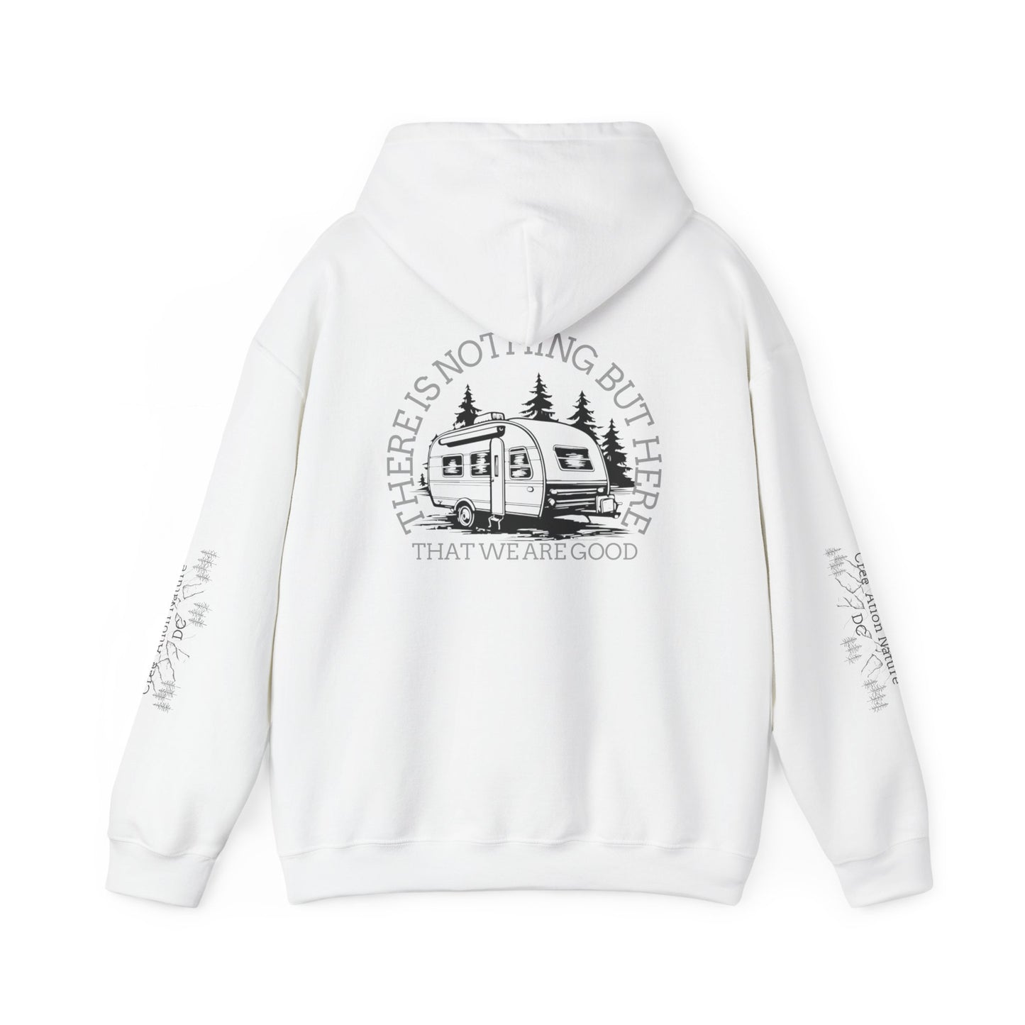 Inspirational Camping Hoodie - Unisex Heavy Blend™ Sweatshirt with Nature Design