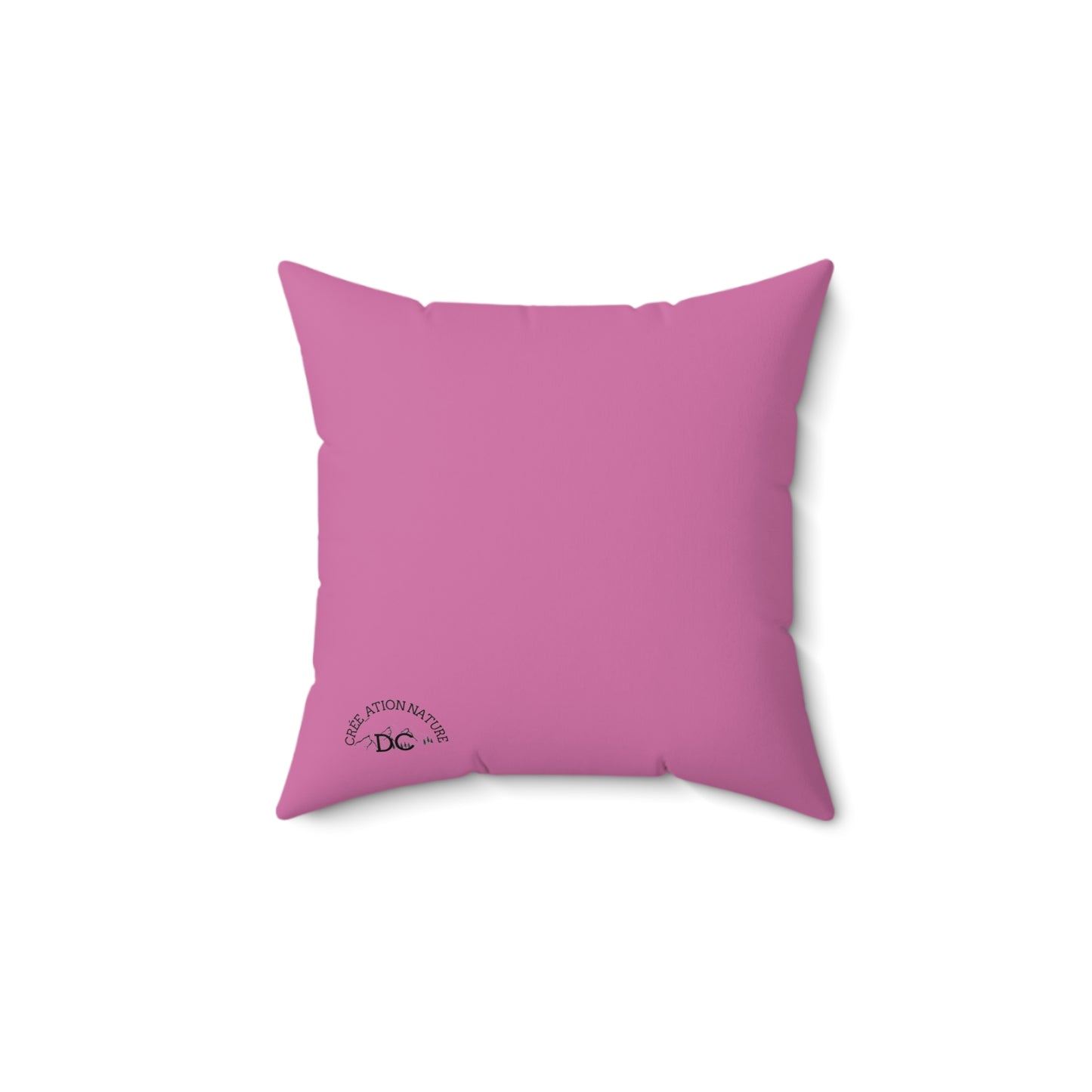 Inspirational Outdoor Square Pillow - Y'a Rien Qu'icitte Qu'on Est Ben- cousin pour tente - Crée_ation Nature DC