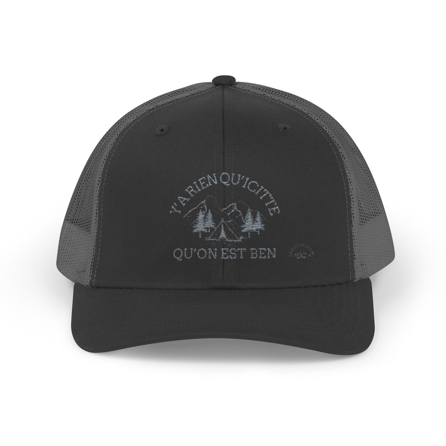 Adventure-Ready Snapback Trucker Cap – 'Y'a rien qu'à quitter qu'on est ben'- Crée_ation Nature DC