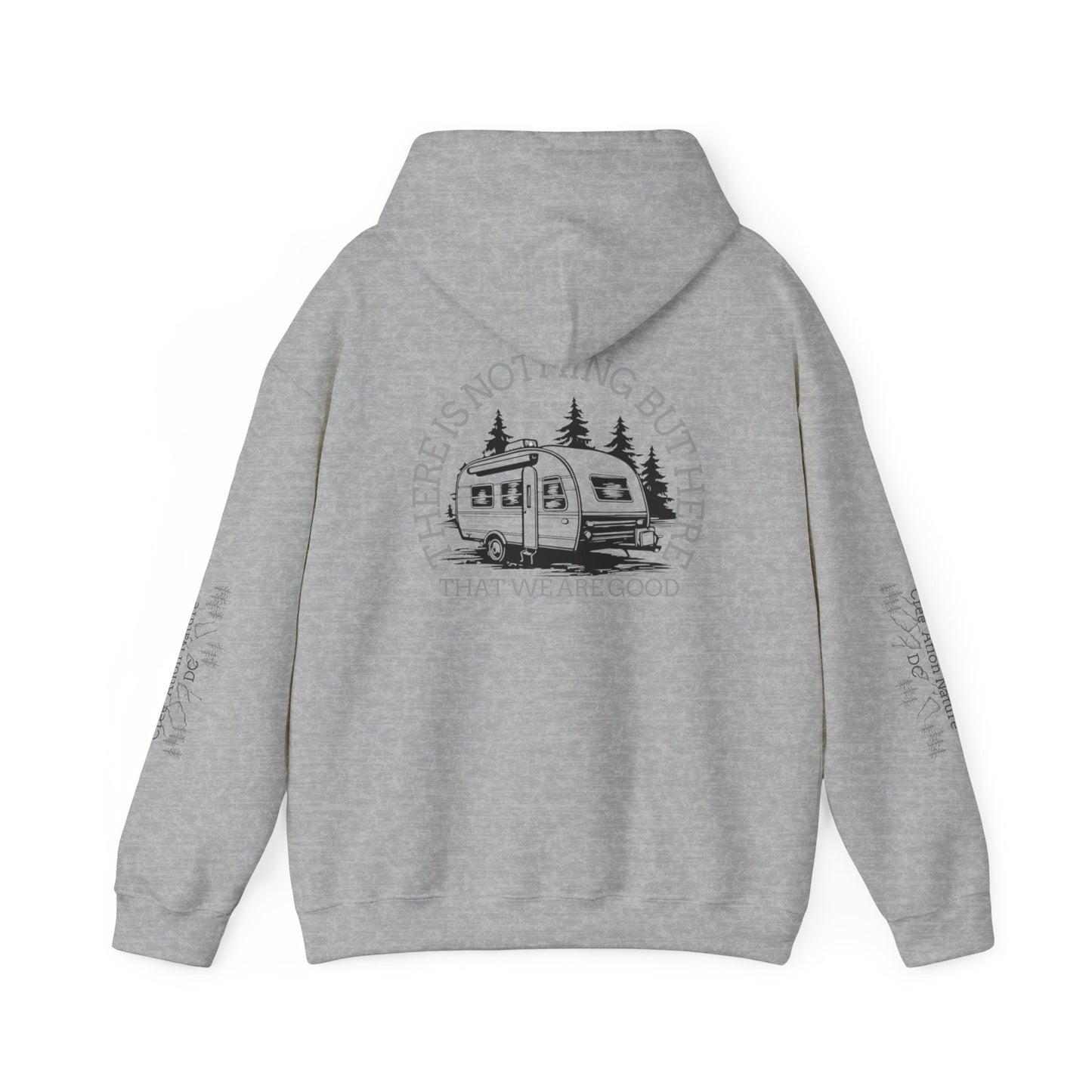 Inspirational Camping Hoodie - Unisex Heavy Blend™ Sweatshirt with Nature Design