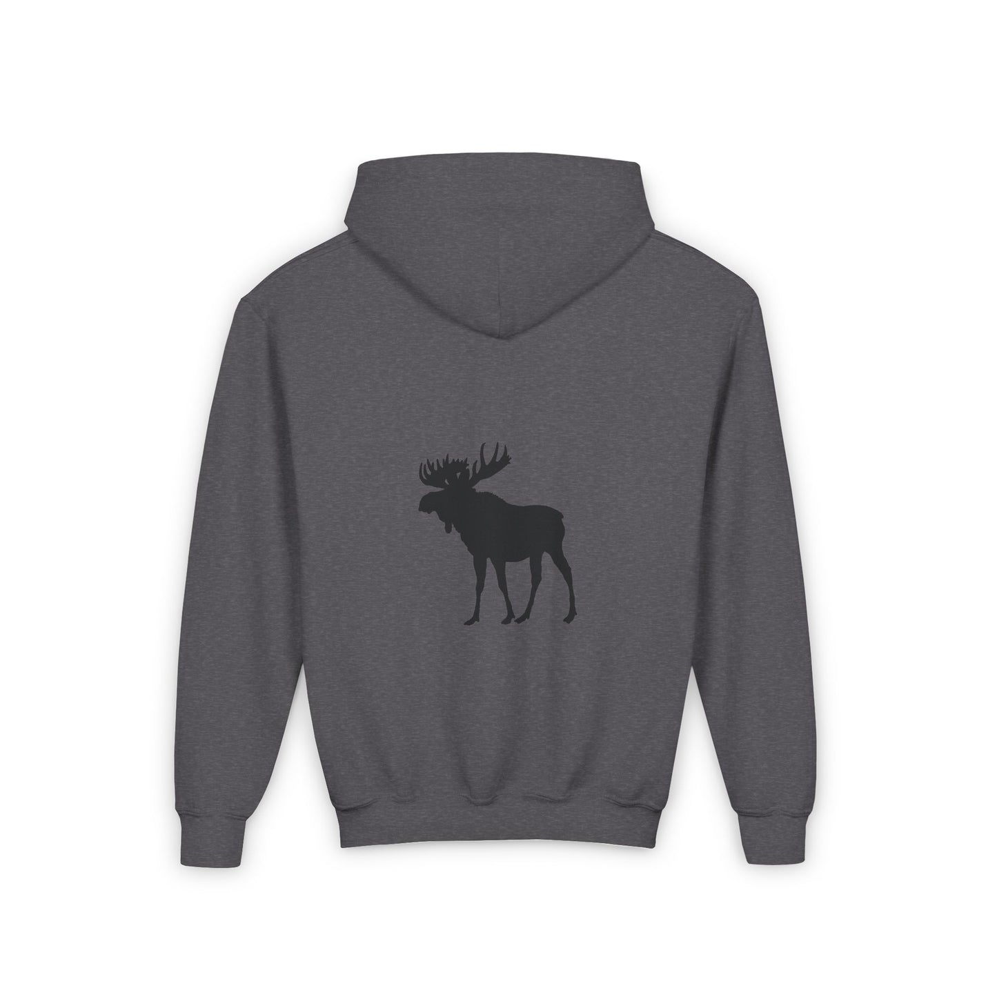 Youth Heavy Blend Hooded Sweatshirt - Nature Moose Design