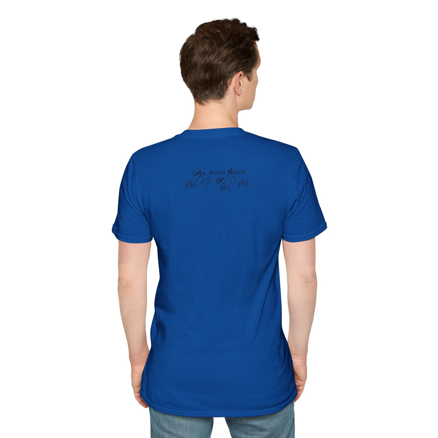 Nature-Inspired Unisex Softstyle T-Shirt - "Ya Rien Qu`Icitte" Design