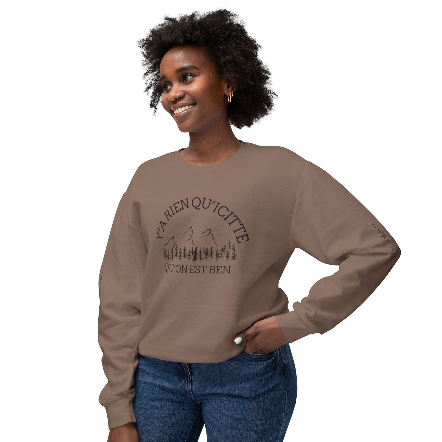 Unisex Lightweight Crewneck Sweatshirt - Crée_ation Nature DC