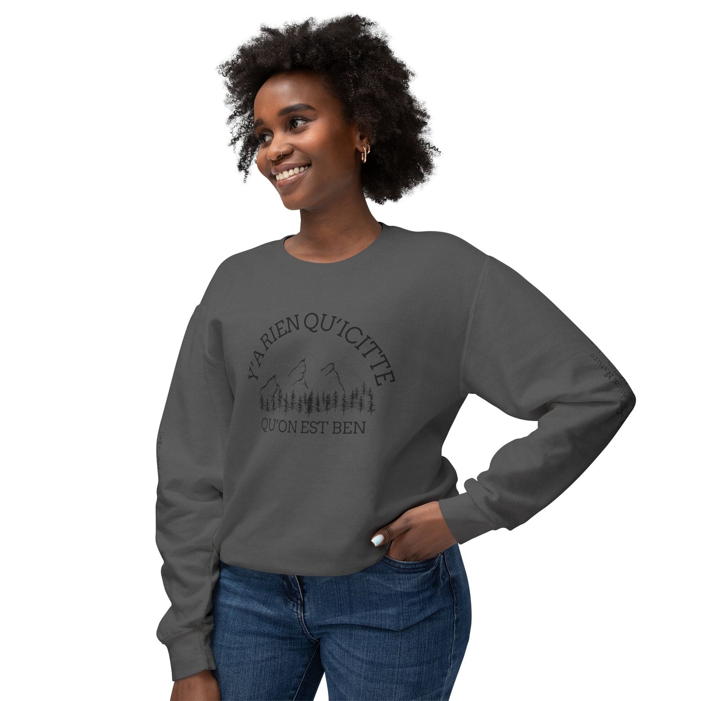 Unisex Lightweight Crewneck Sweatshirt - Crée_ation Nature DC