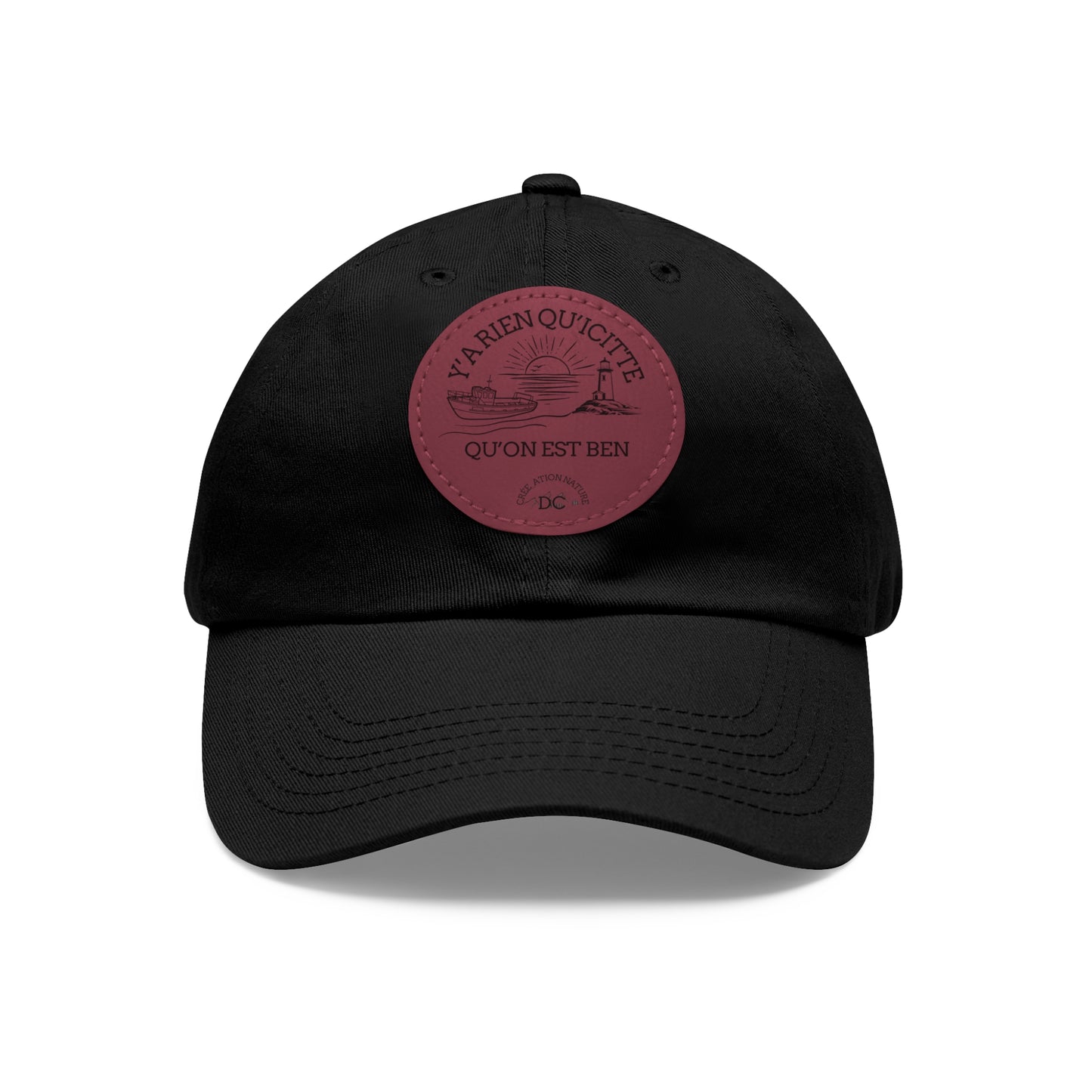 Casual Dad Hat with Leather Patch - Perfect Gift for Dads Crée_ation Nature DC