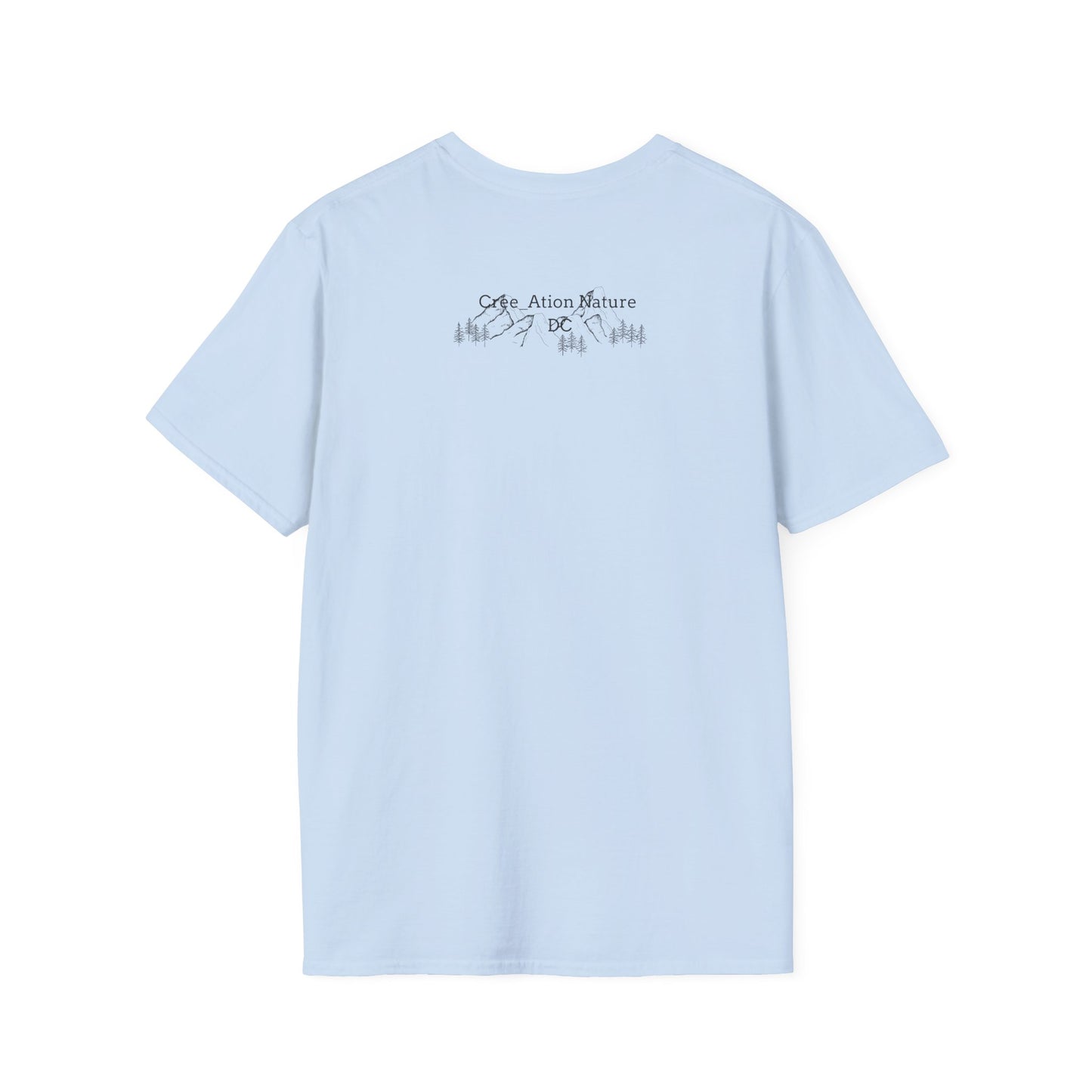Nature-Inspired Unisex Softstyle T-Shirt - "Ya Rien Qu`Icitte" Design