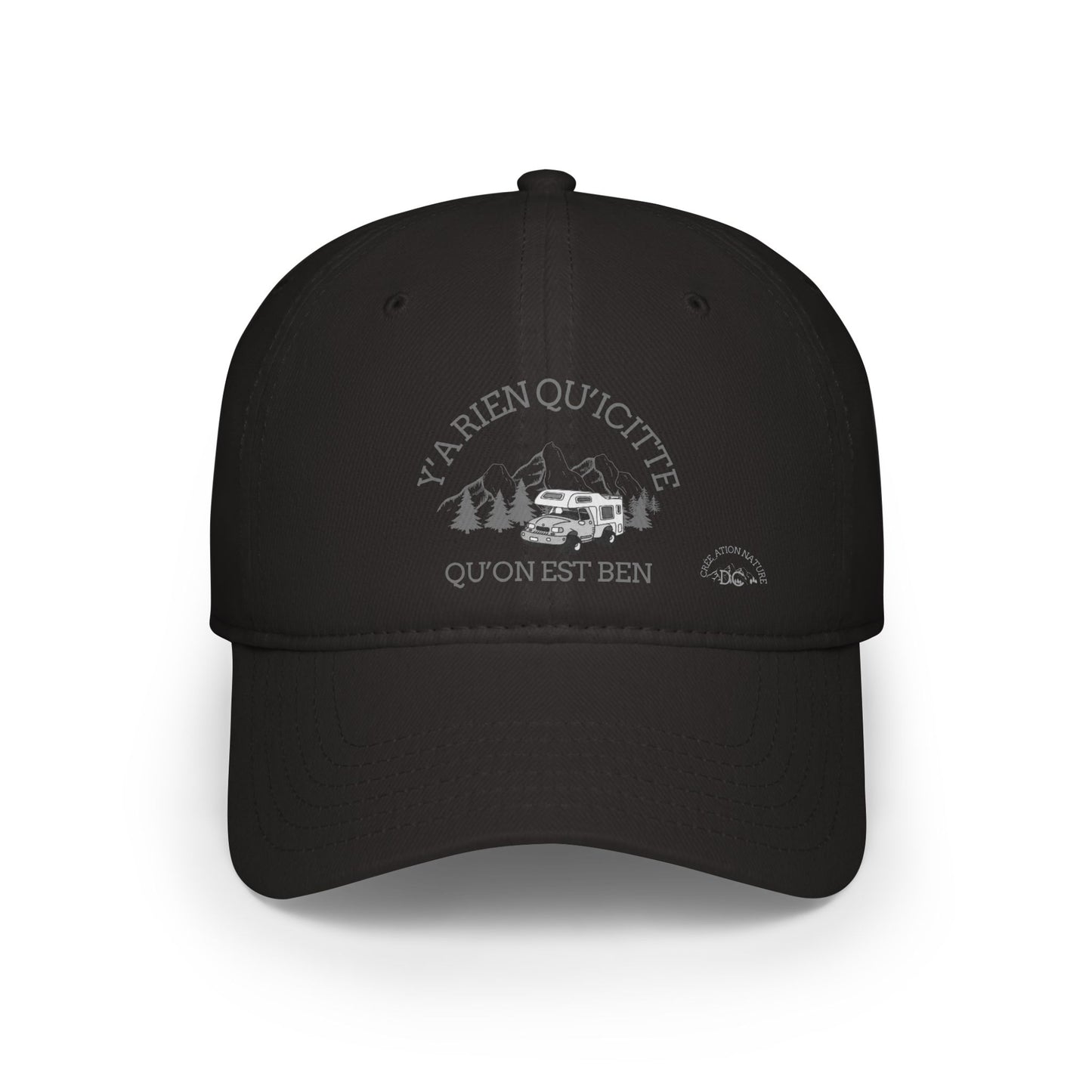 Casual Low Profile Baseball Cap with Outdoor Adventure Design-Crée_ation Nature DC