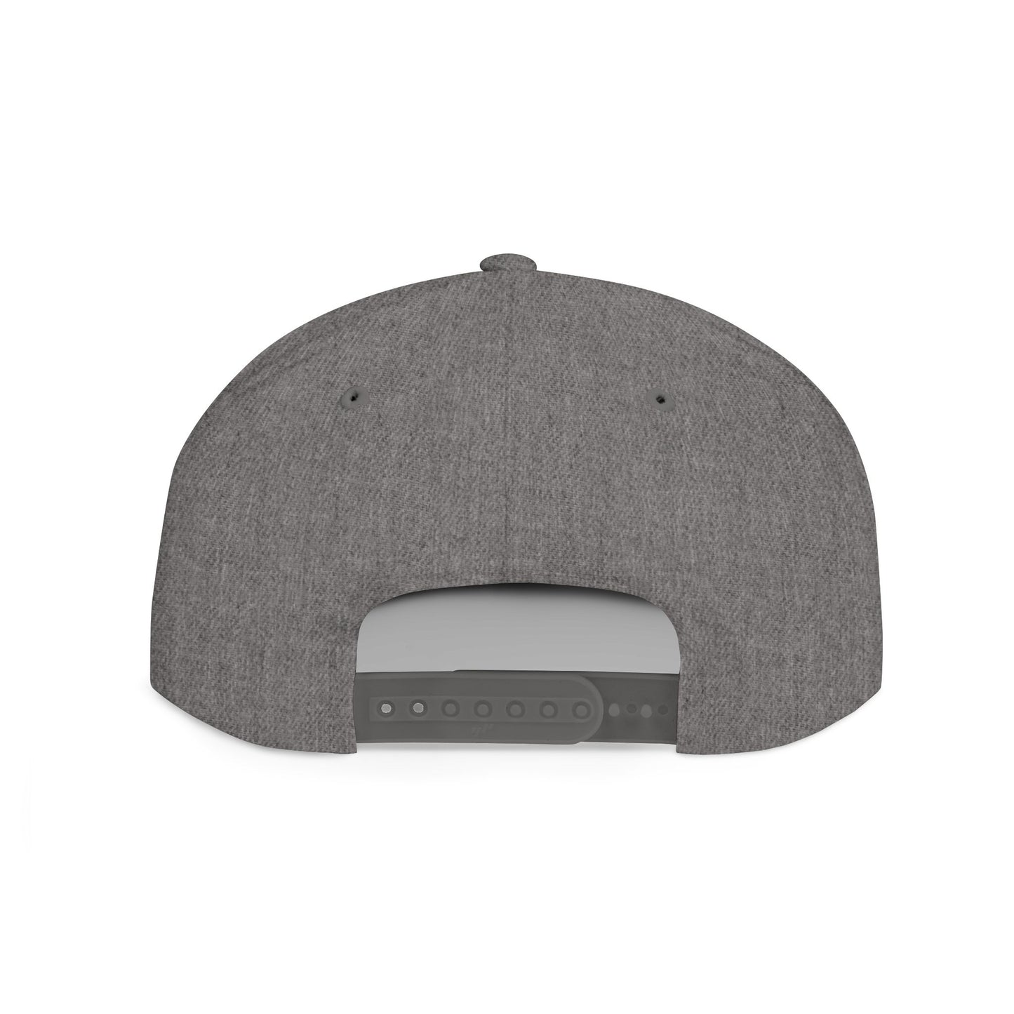 Inspirational Quote Flat Bill Snapback Hat - 'Ya Rien Qu'citte Qu'on Est Ben' -Crée_ation Nature DC