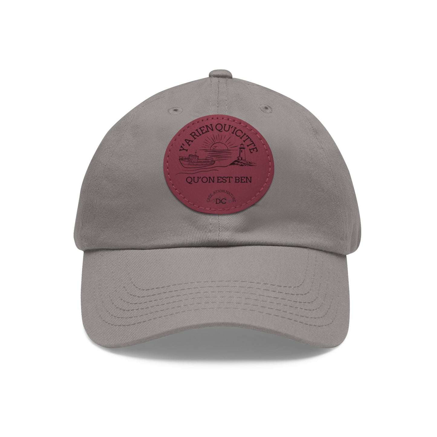 Casual Dad Hat with Leather Patch - Perfect Gift for Dads Crée_ation Nature DC
