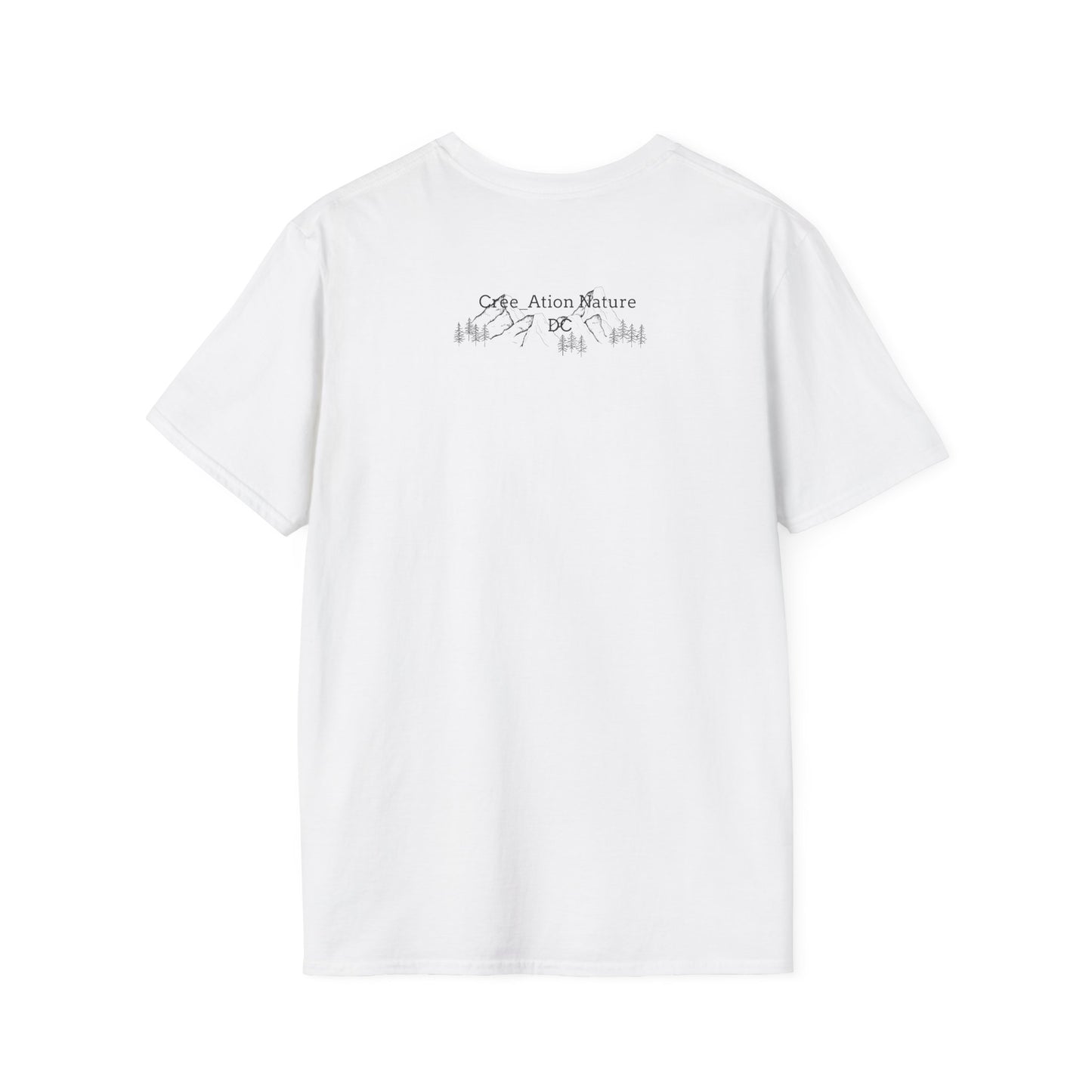Nature-Inspired Unisex Softstyle T-Shirt - "Ya Rien Qu`Icitte" Design