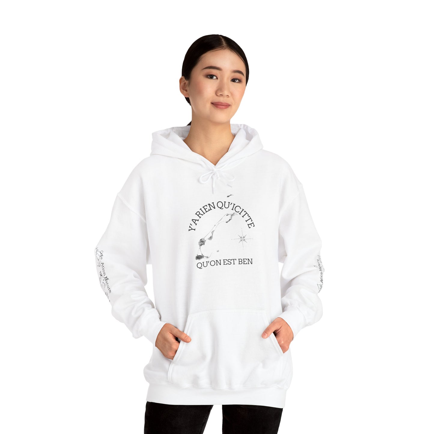 sweats a capuche -Inspirational Quote Unisex Hoodie - Cozy Heavy Blend Sweatshirt - Crée_ation Nature DC