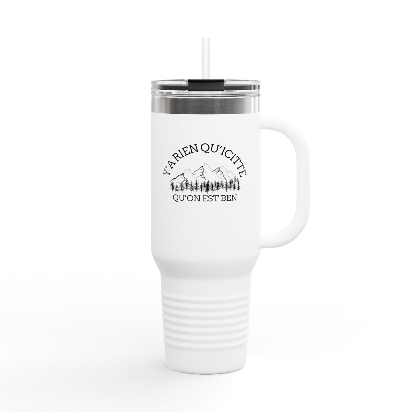 40oz Insulated Travel Mug with Bear Paw Design - Perfect for Camping and Outdoor Adventures Crée_ation Nature DC