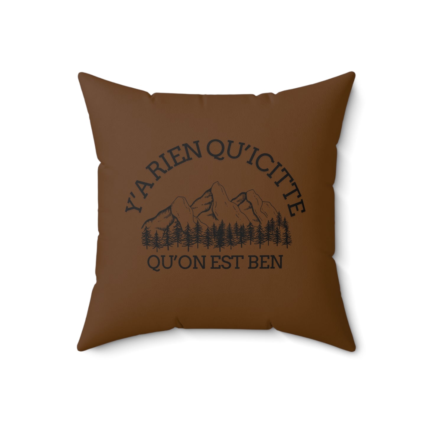coussin nature Y'ARien Qu'citte Mountain-Themed Throw Pillow - Cozy Decorative Cushion for Home Decor Crée_ation Nature DC