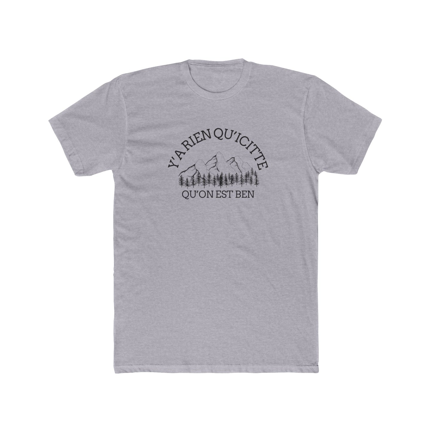 Unisex Cotton Crew Tee - Alpine Adventure Quote Tee - Crée_ation Nature DC