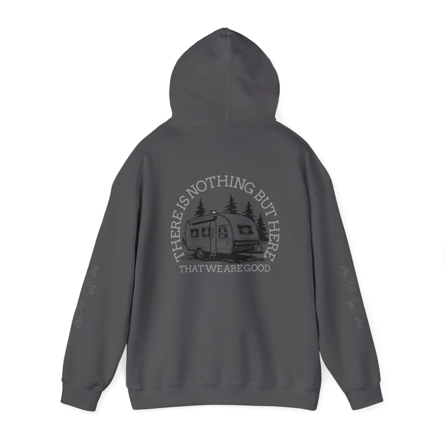 Inspirational Camping Hoodie - Unisex Heavy Blend™ Sweatshirt with Nature Design