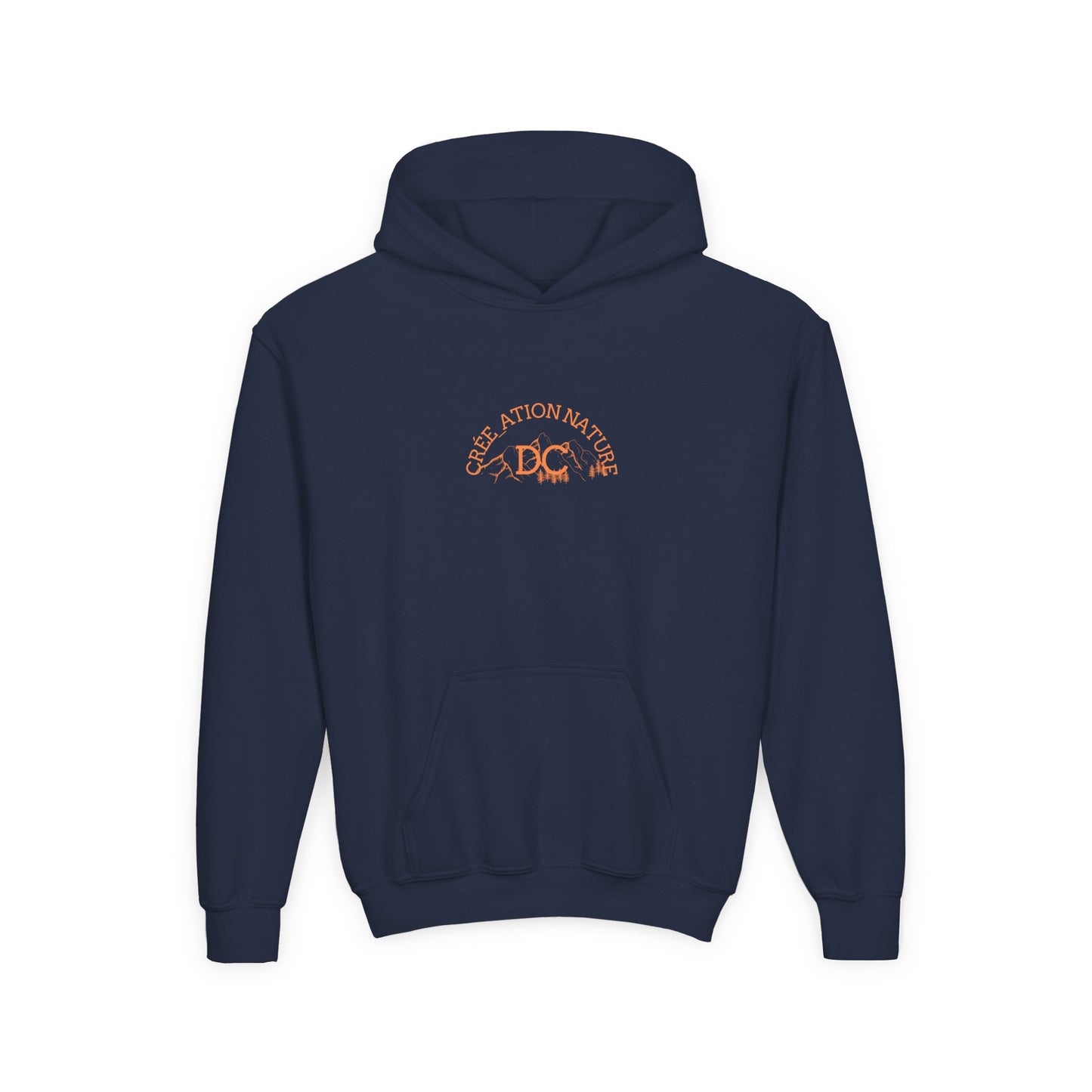Youth Heavy Blend Hooded Sweatshirt - Nature Inspired Design with Motivational Text