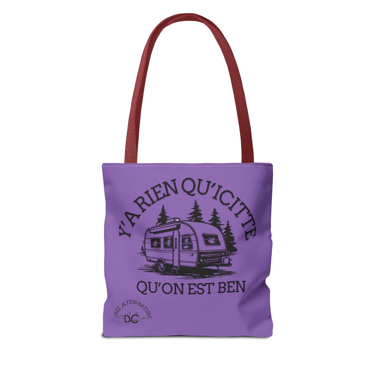 sac fourre-tout - "Y'a Rien Qu'icitte Qu'on Est Ben" Adventure Design - Crée_Ation Nature DC
