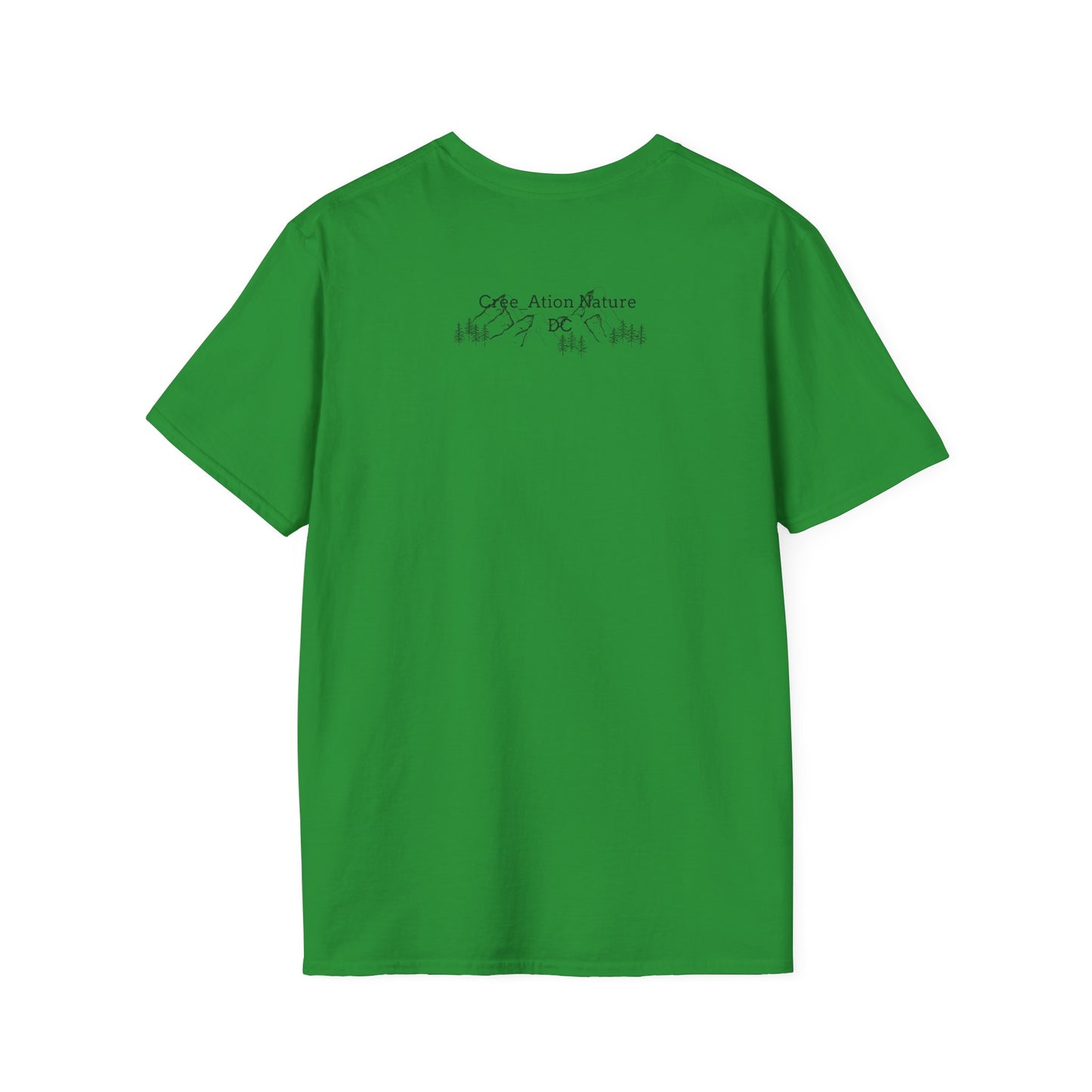 Nature-Inspired Unisex Softstyle T-Shirt - "Ya Rien Qu`Icitte" Design