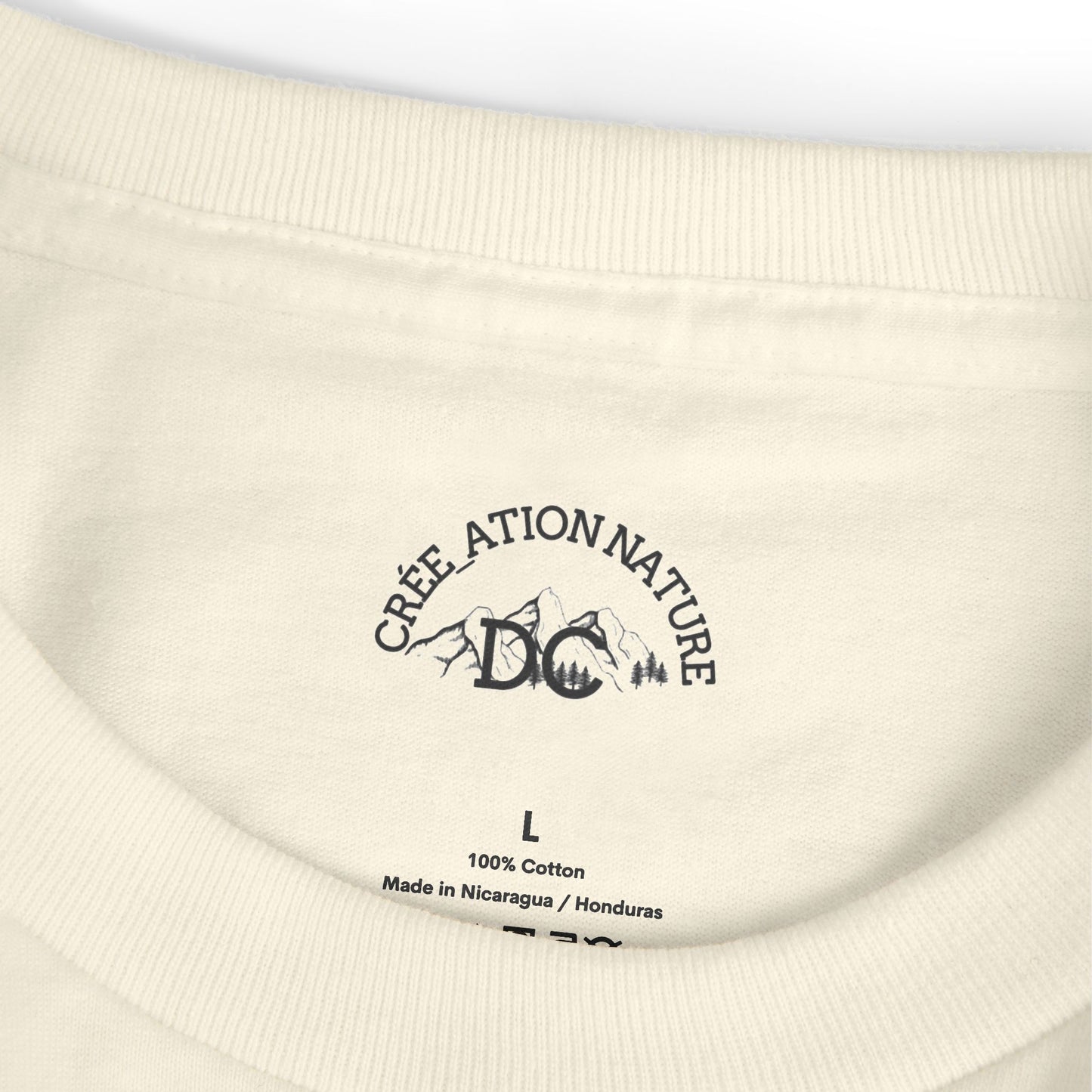 t-shirt en coton épais -Crée_Ation Nature DC