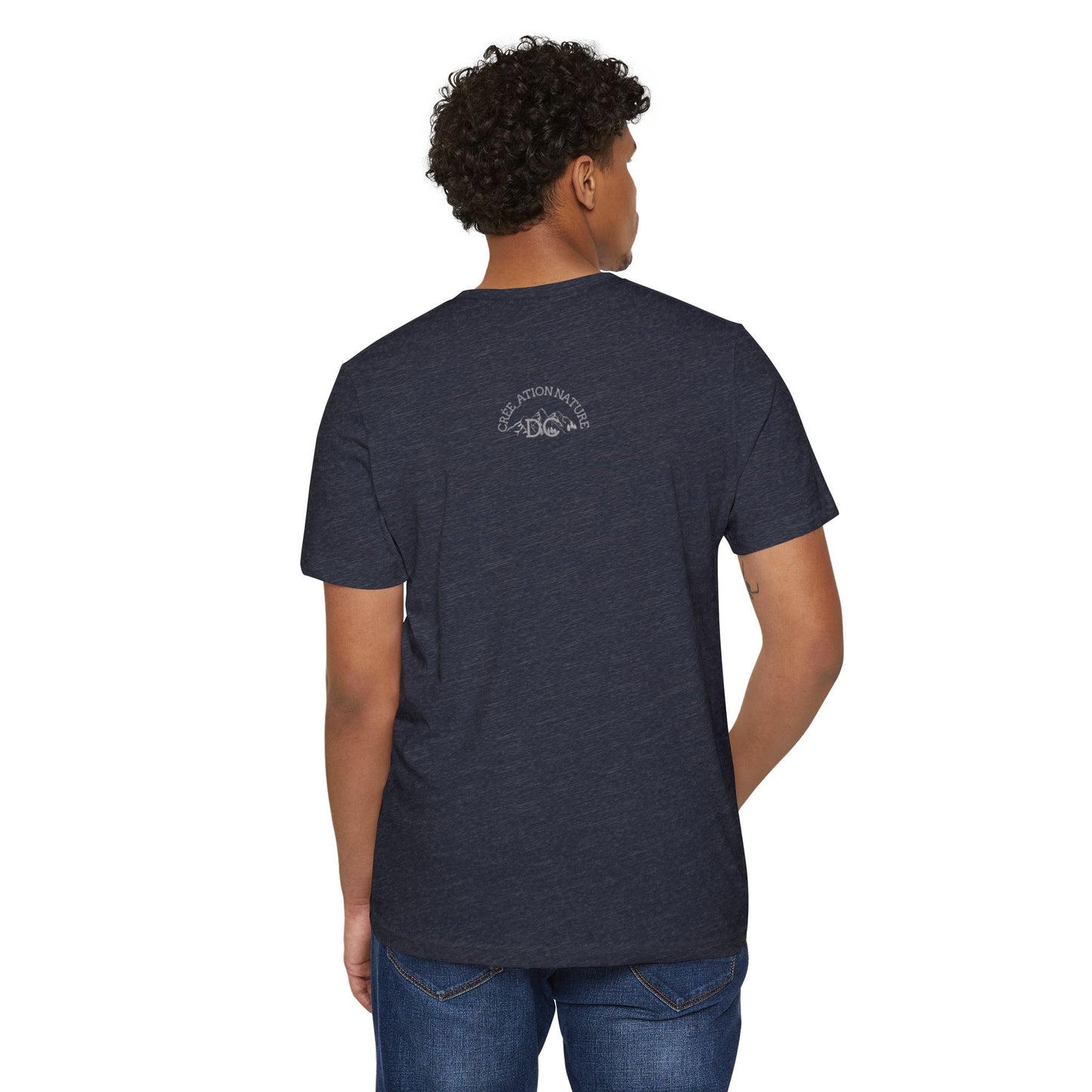 Eco-Friendly Mountain Vibes T-Shirt | Unisex Organic Tee for Nature Lovers -Crée_ation Nature DC