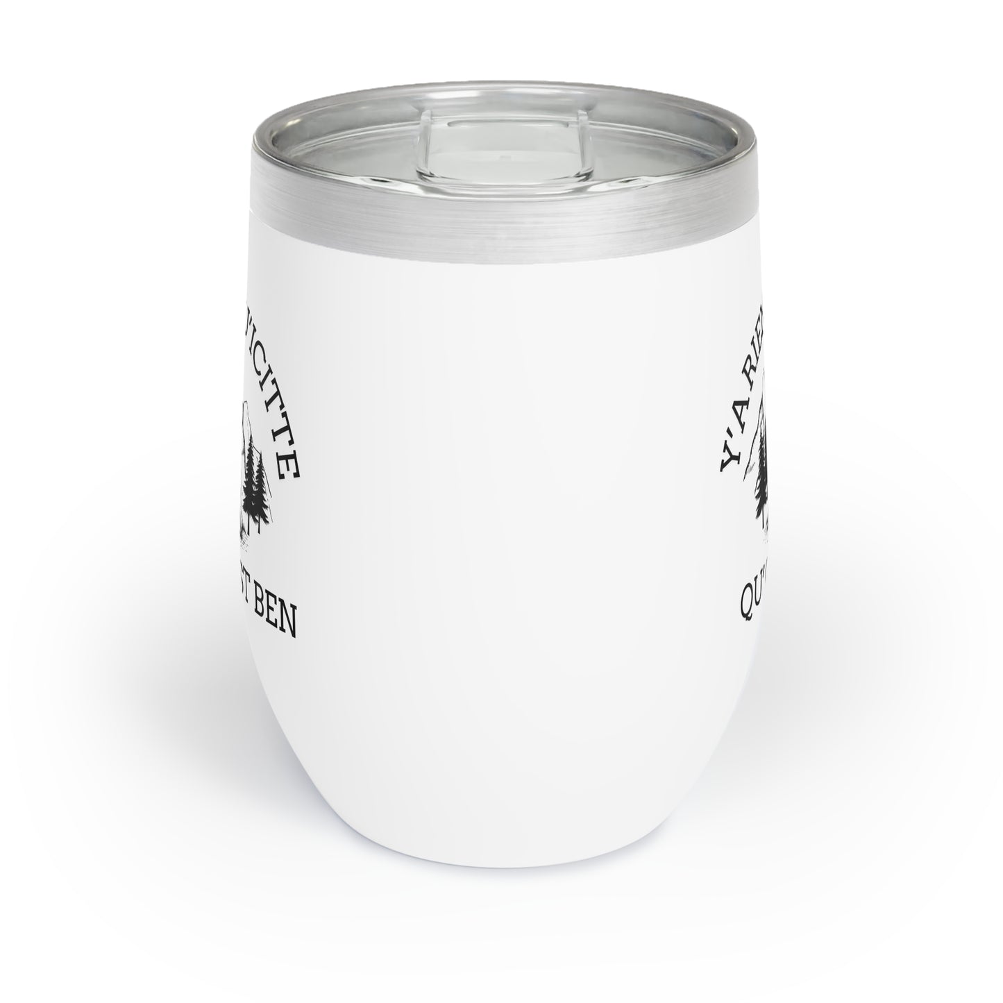 Chill Wine Tumbler – Perfect for Camping and Outdoor Adventures | Insulated Travel Mug with Fun Outdoor Design- Crée_ation Nature DC