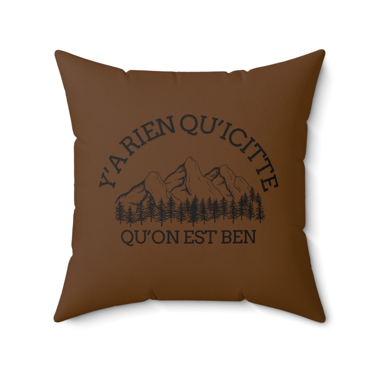 coussin nature Y'ARien Qu'citte Mountain-Themed Throw Pillow - Cozy Decorative Cushion for Home Decor Crée_ation Nature DC